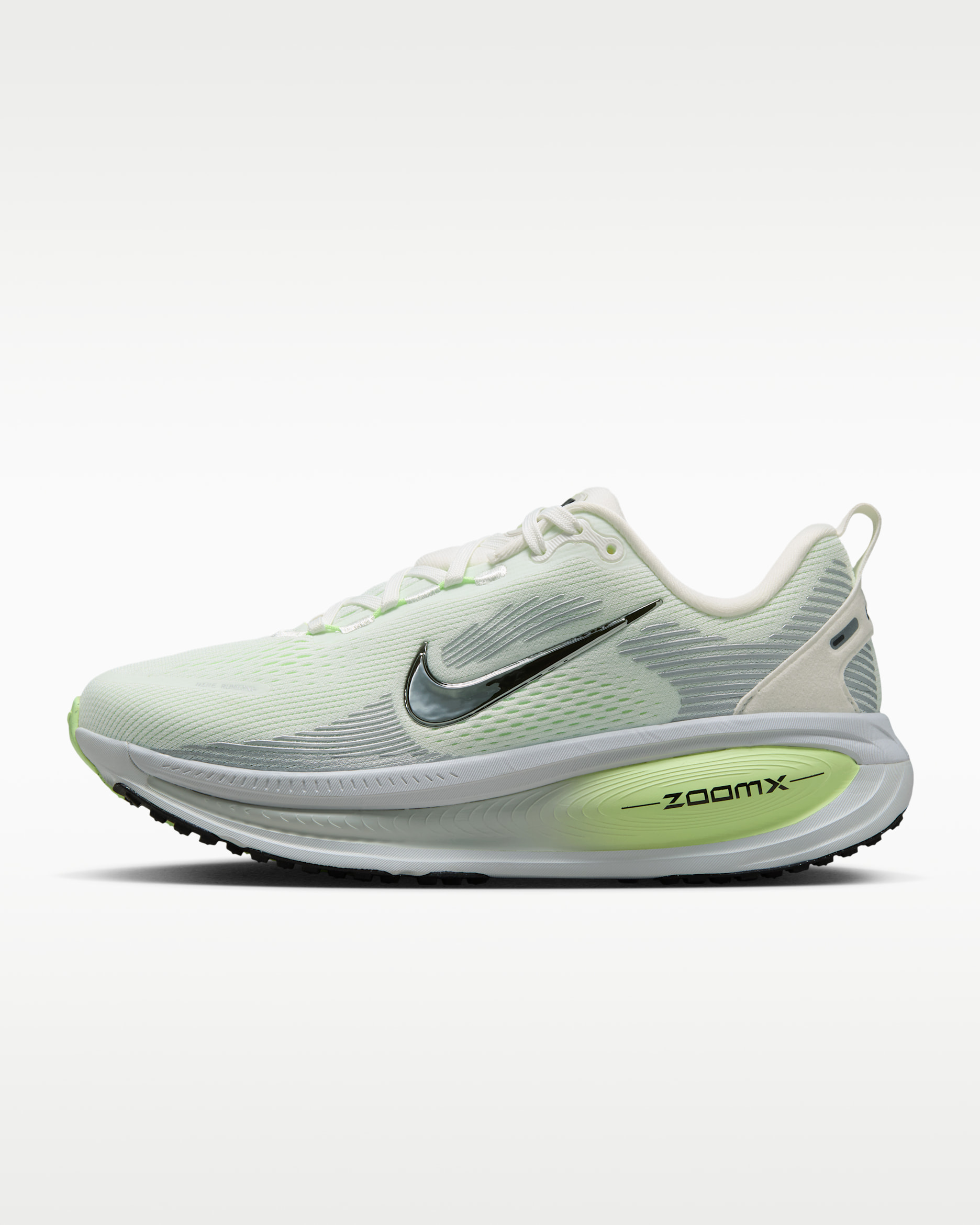 Nike Vomero 18 Women's Road Running Shoes (Extra Wide) - Summit White/Barely Volt/Light Silver/Black