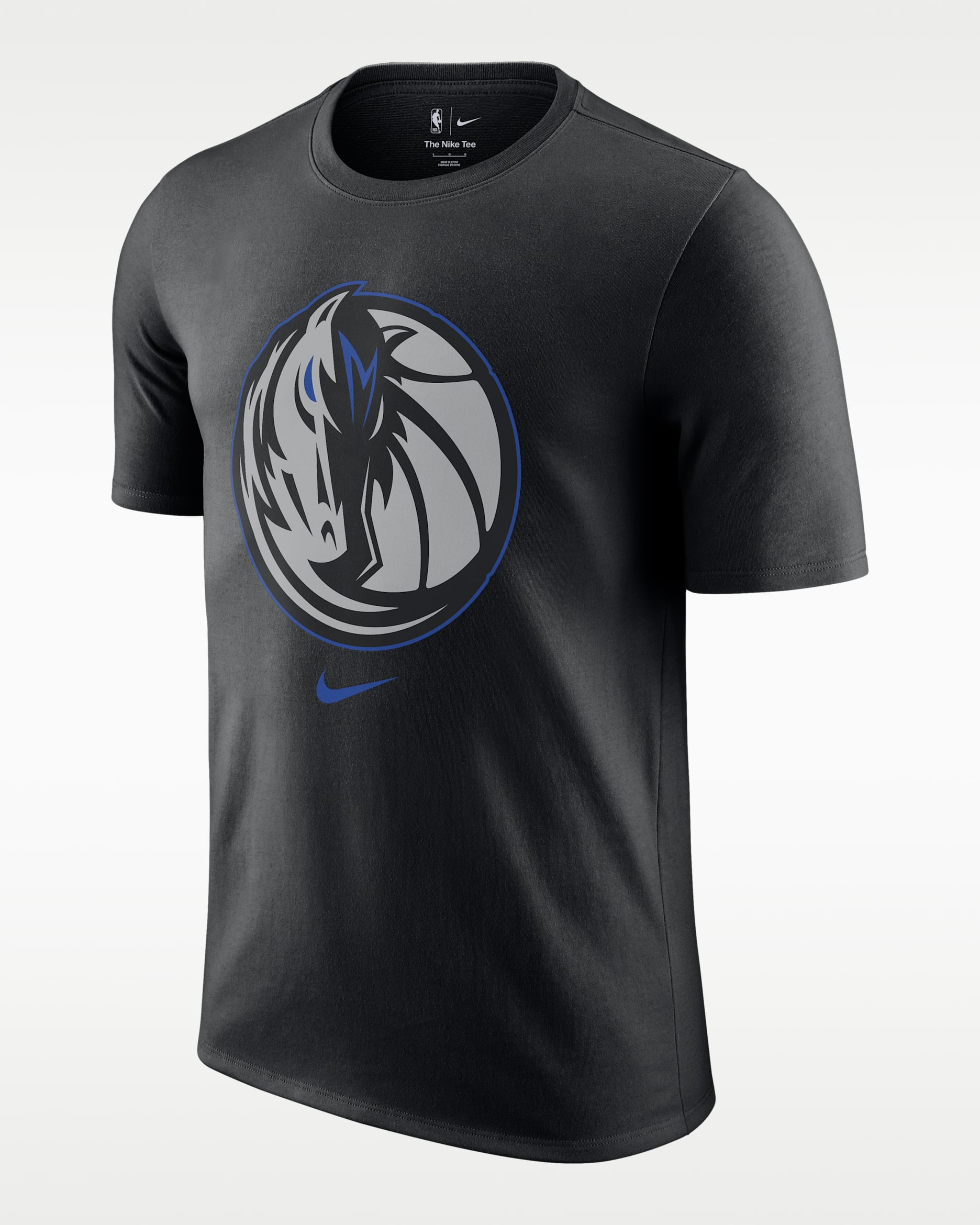 Playera Nike NBA para hombre Dallas Mavericks Essential City Edition - Negro