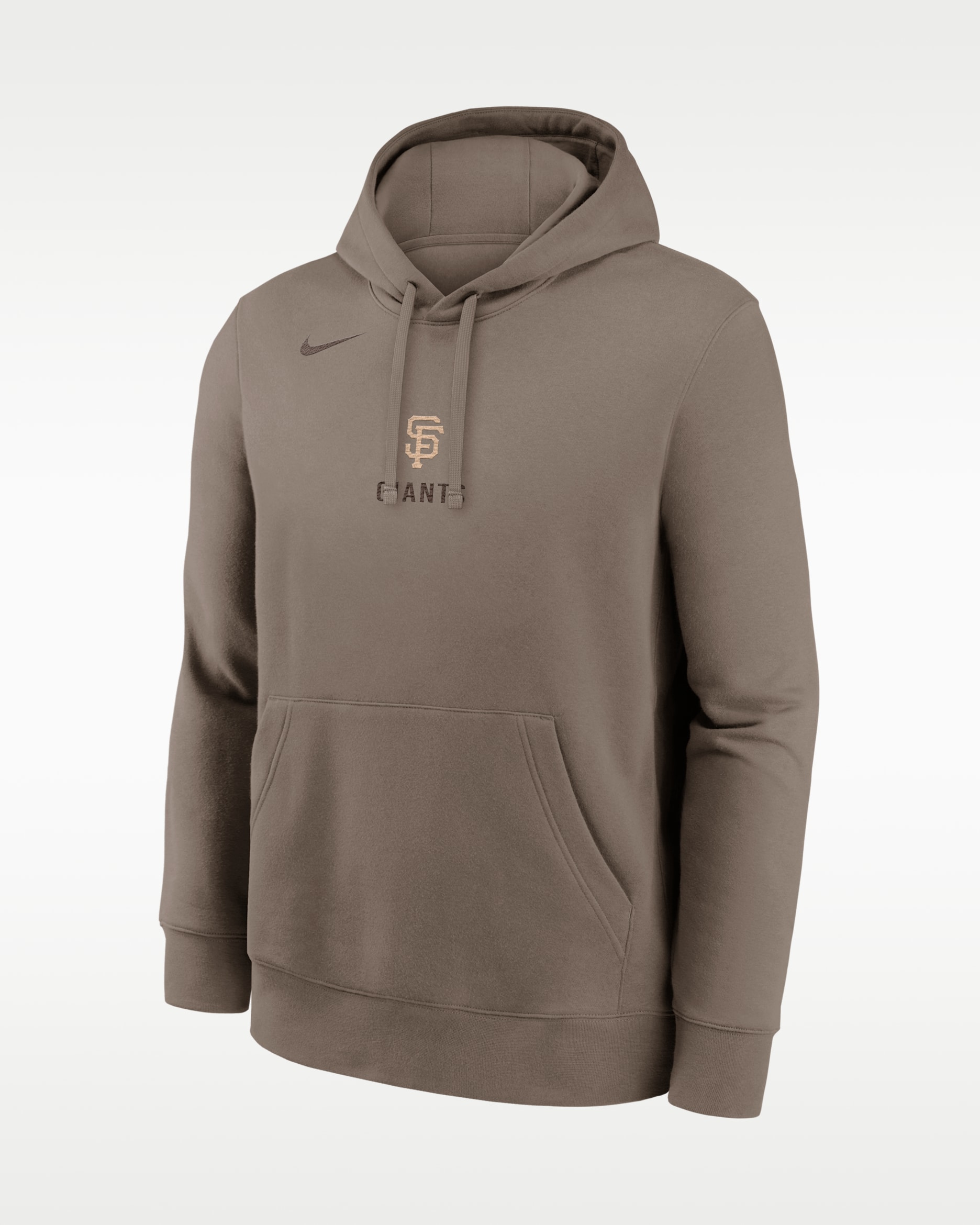 San Francisco Giants Fashion Hemp Club Men's Nike MLB Pullover Hoodie - Mink Brown