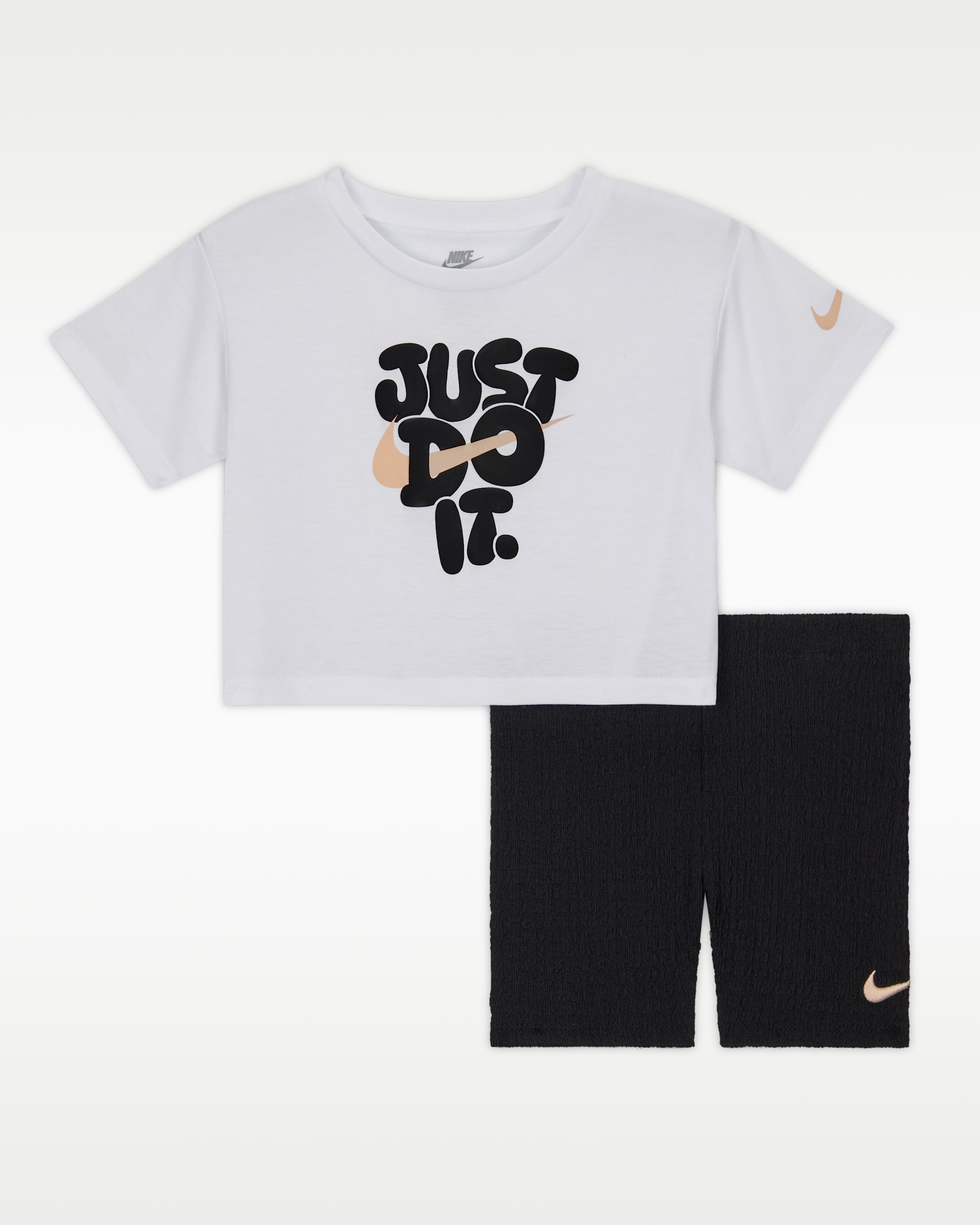 Nike Bold Play Baby 2-Piece Bike Shorts Set - Black
