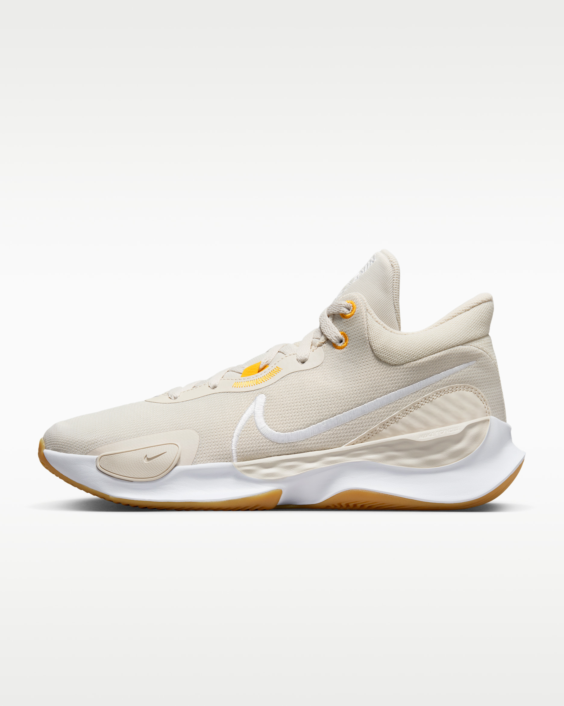 Nike Elevate 3 Basketball Shoes - Phantom/Light Orewood Brown/University Gold/White