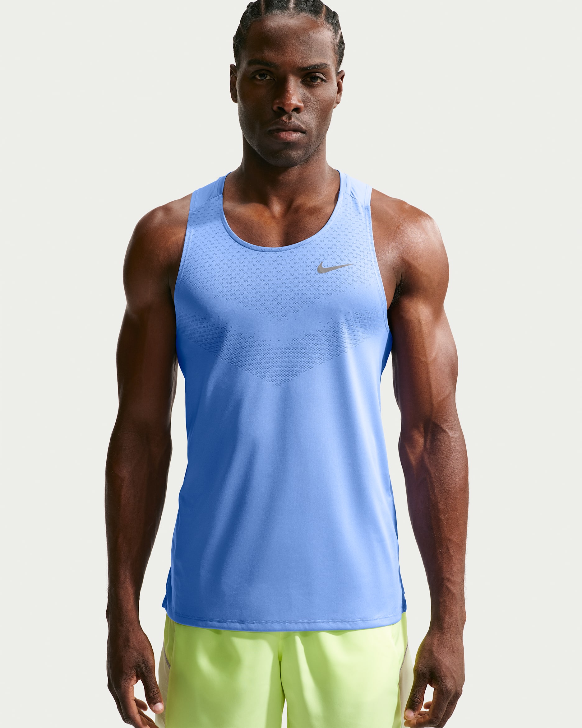 Camiseta de tirantes de correr Dri-FIT ADV para hombre Nike Stride - Royal pulso