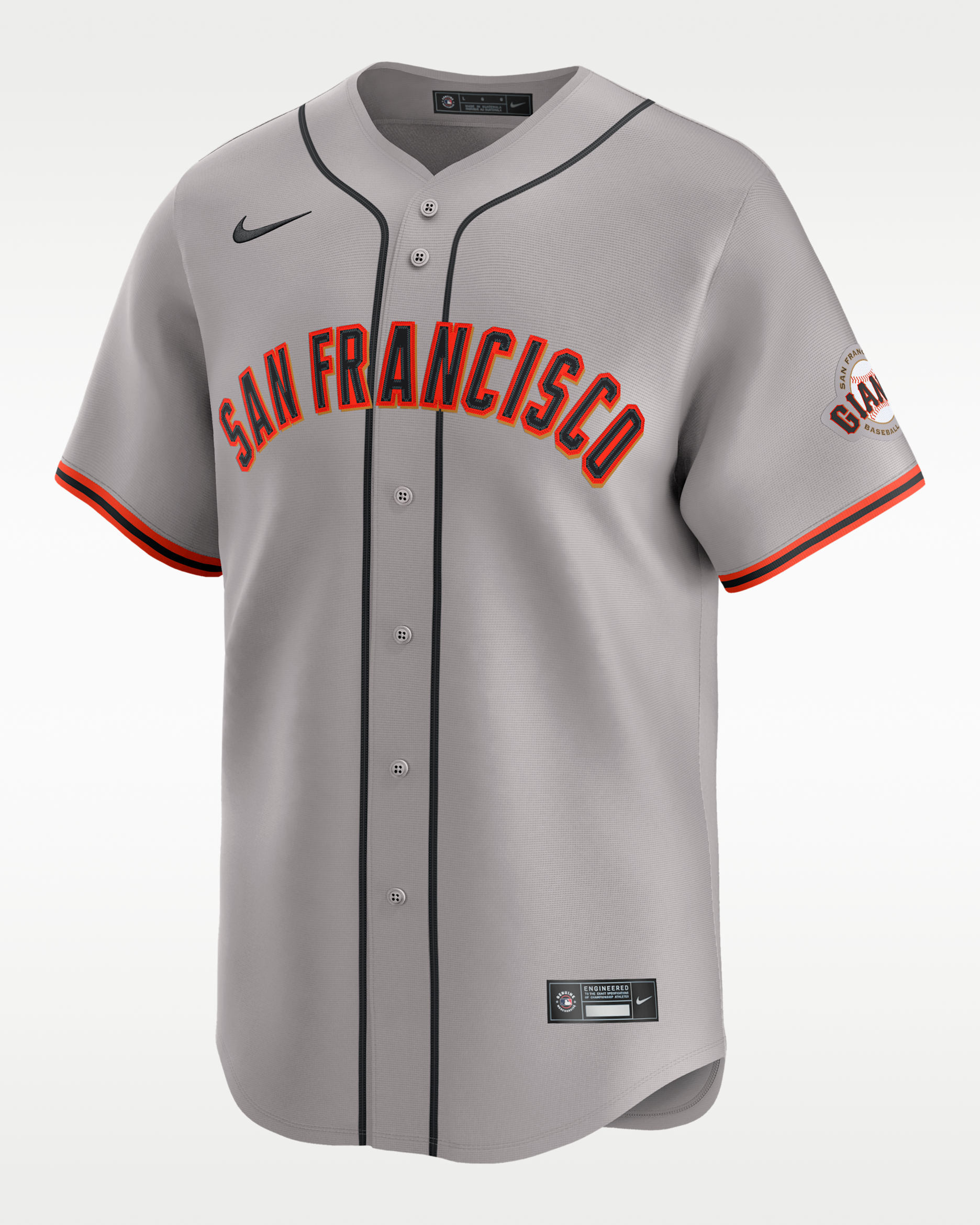 Jersey Nike Limited Giants Road San Francisco Giants - Gris atmósfera