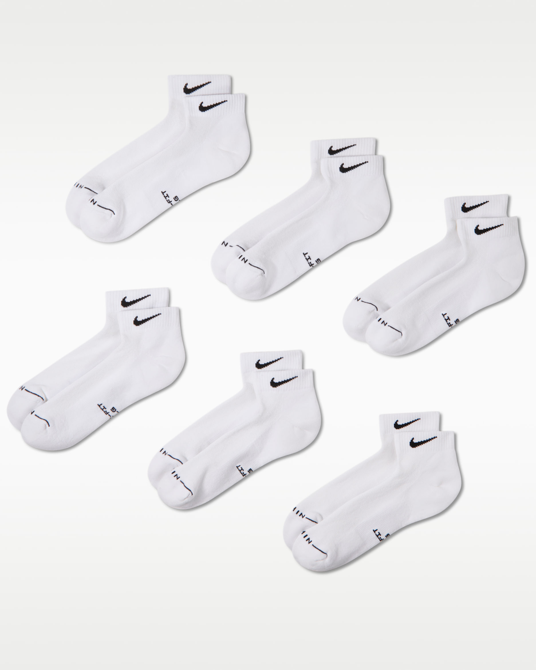 Nike Everyday Elevated Low Socks (6 Pairs) - Multi-Color