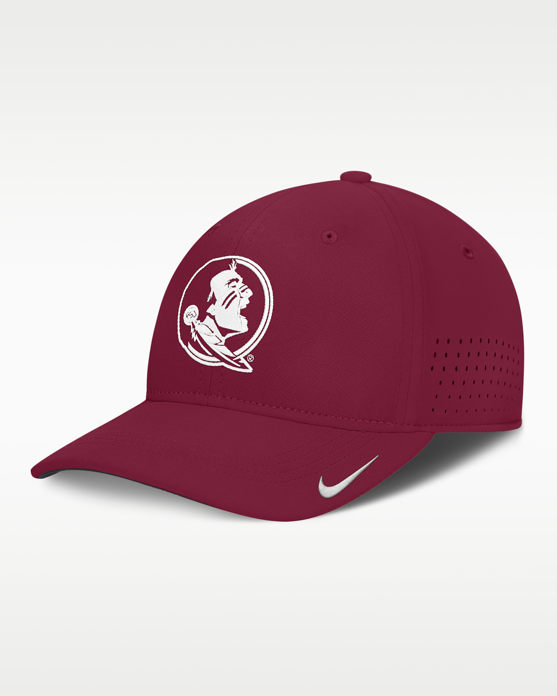 Florida State Sideline Practice Men's Nike Dri-FIT College Hat - Maroon/White