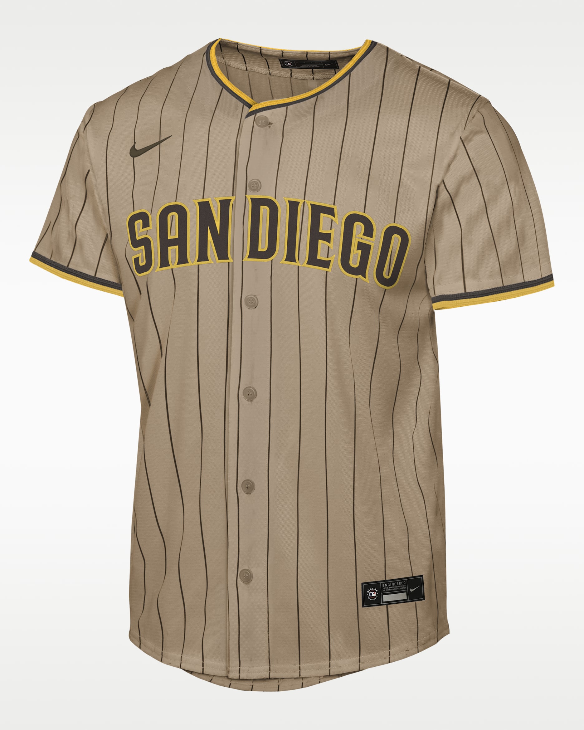 Fernando Tatis Jr. San Diego Padres Big Kids' Nike Replica 26 Jersey - White/Gold/Brown