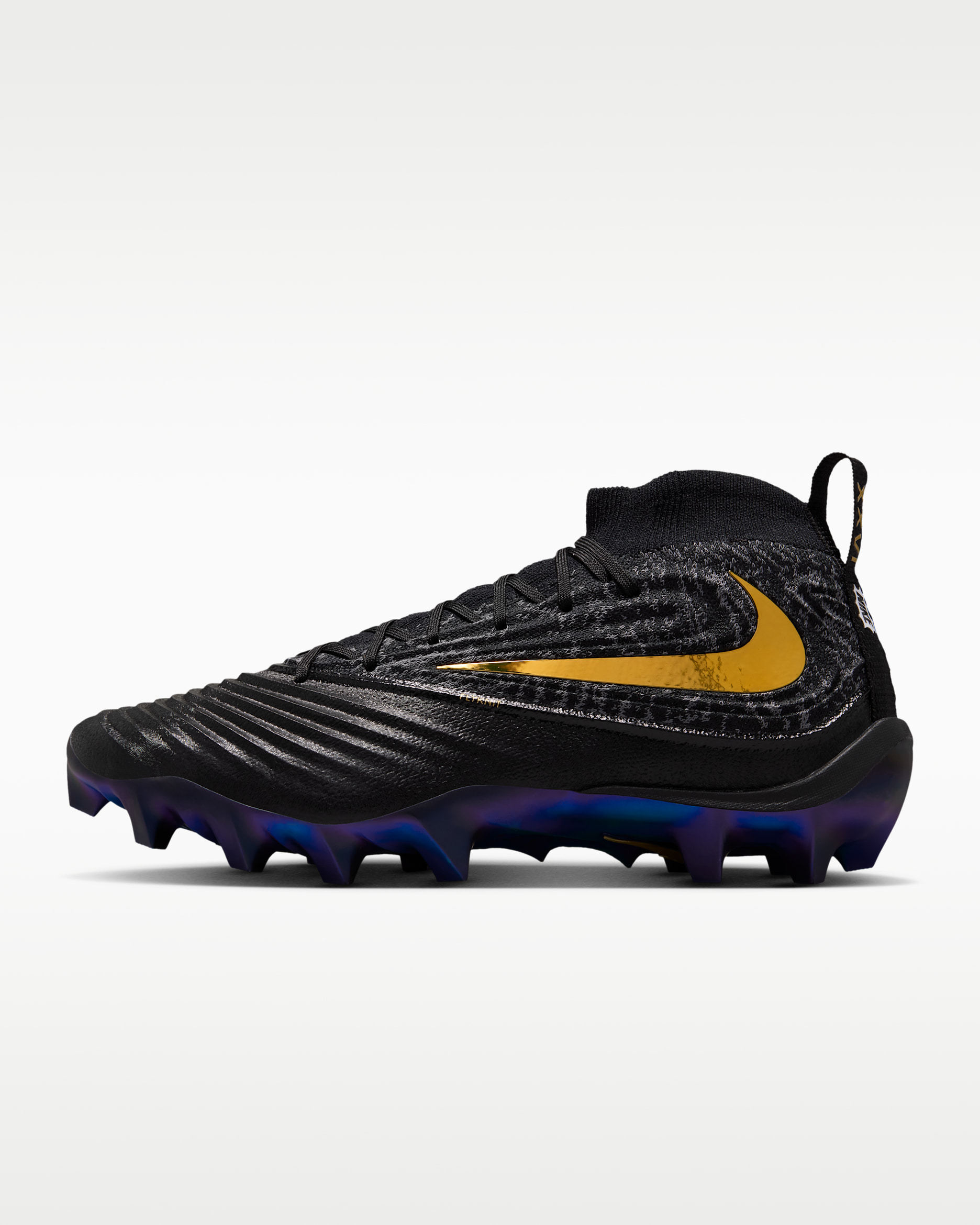 Nike Alpha Menace Elite 5 "Saquon Barkley" Football Cleats - Black/Black/Metallic Gold
