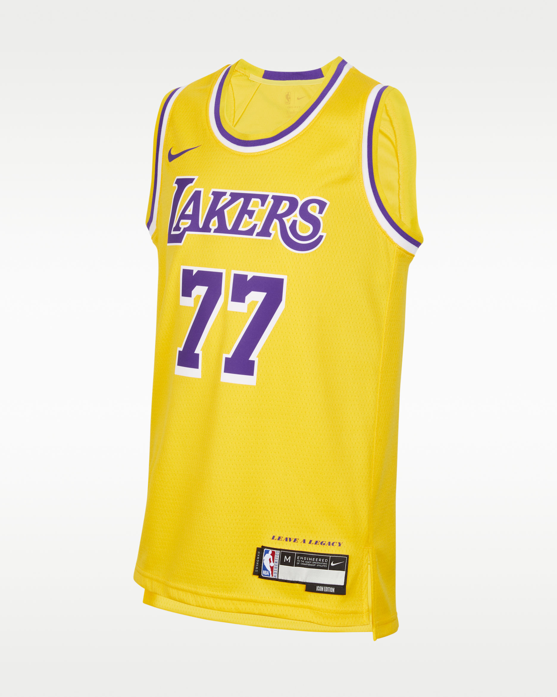 Luka Dončić Los Angeles Lakers 2024/25 Icon Edition Nike NBA Replika-Trikot (ältere Kinder, Jungen) - Amarillo