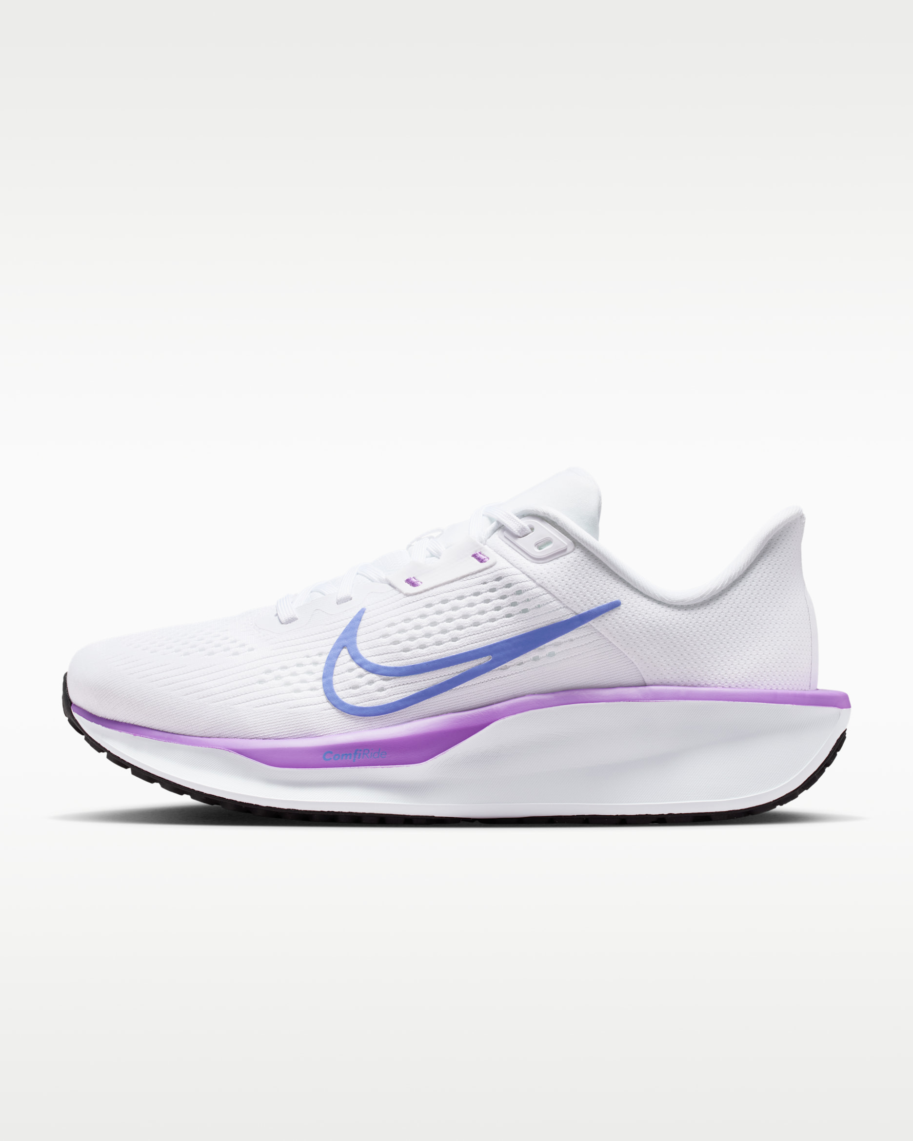 Nike Quest 6 løpesko for vei til dame - Hvit/Svart/Bright Violet/Sapphire