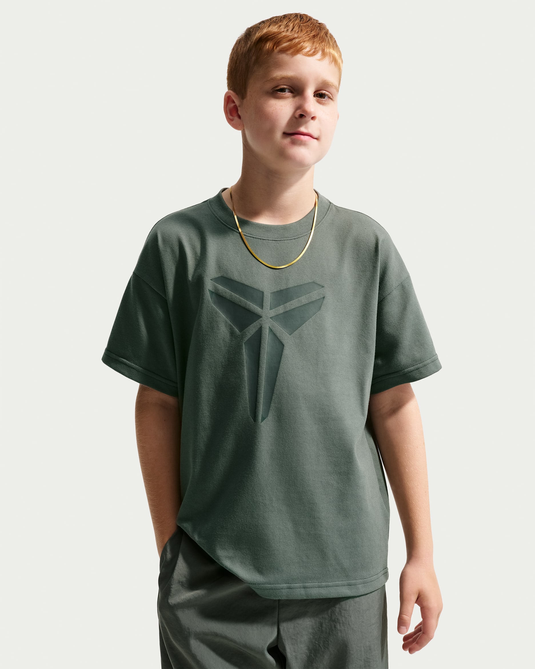 Kobe Older Kids' Dri-FIT Max90 T-Shirt - Mineral Spruce