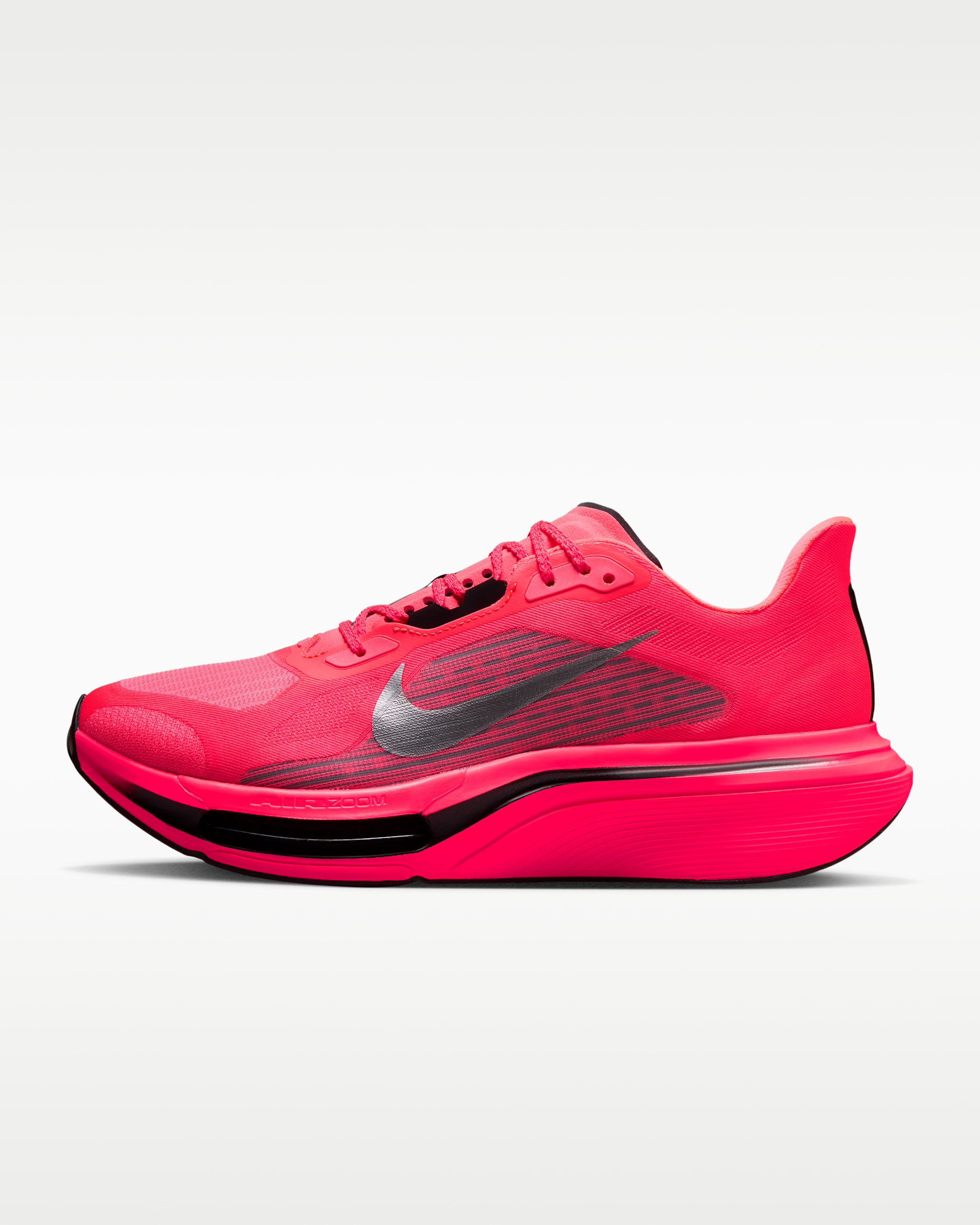 Nike Pegasus Plus 2 Men's Road Running Shoes - Flash Crimson/Black/Light Smoke Grey/Metallic Silver