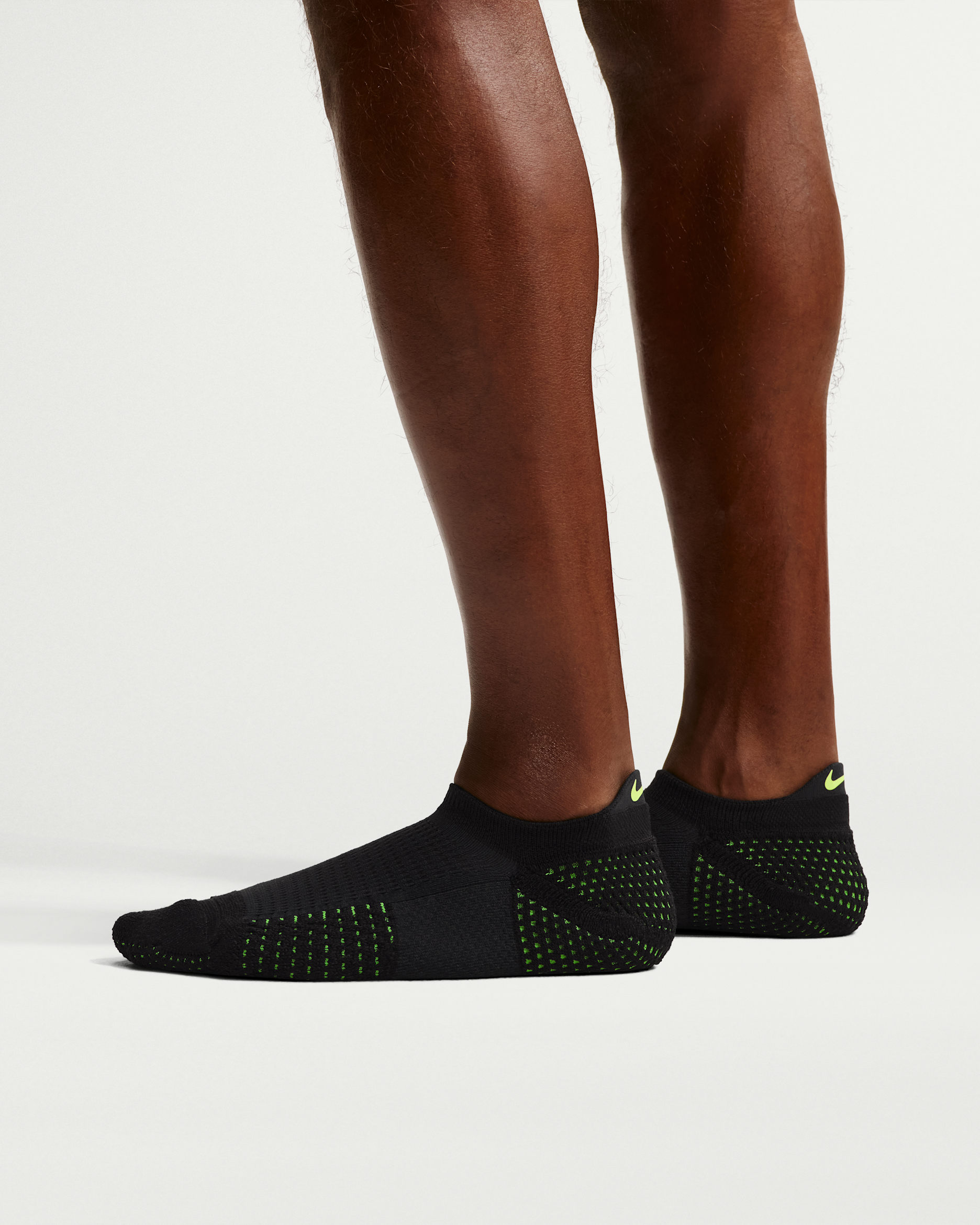 Nike Unicorn Dri-FIT ADV Cushioned No-Show Socks (1 Pair) - Black/Volt/Volt