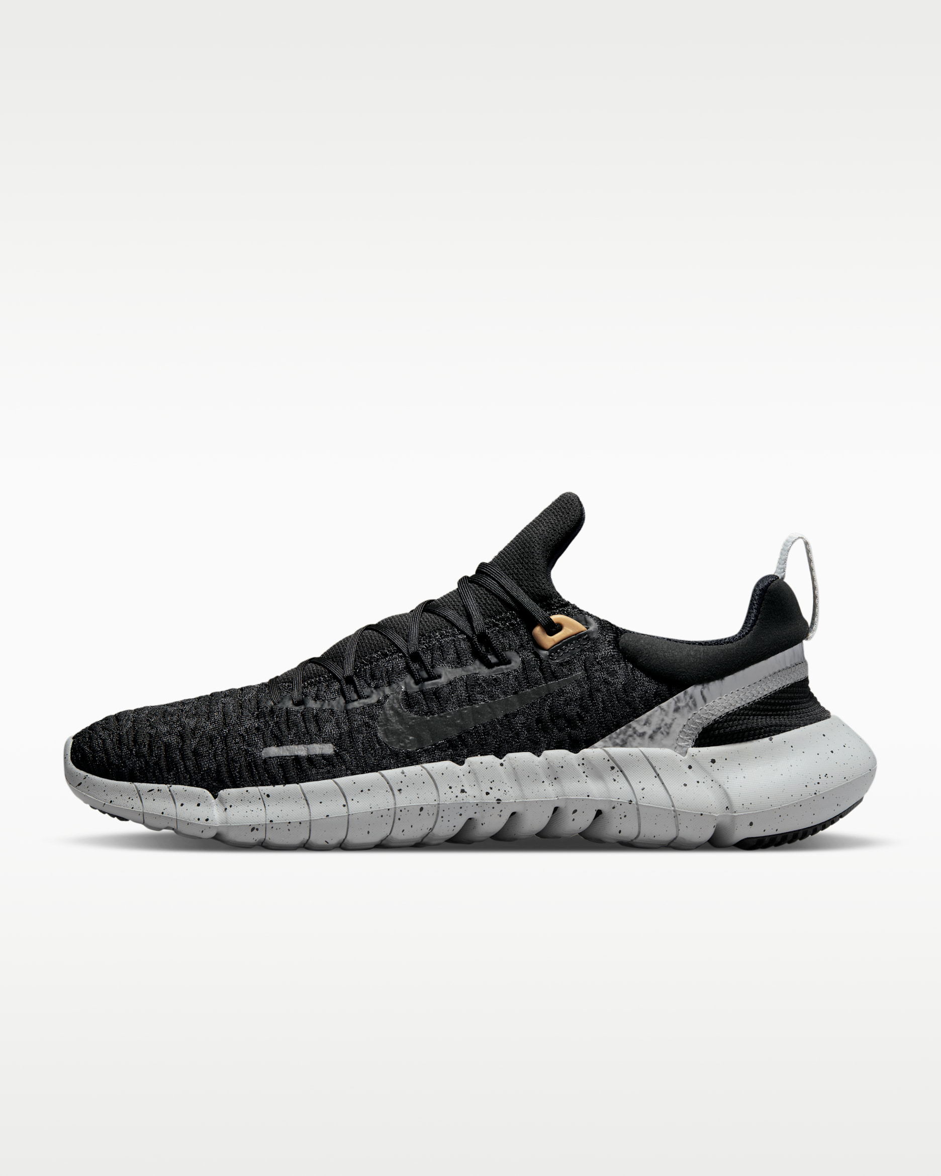 Tenis de correr en carretera para hombre Nike Free Run 5.0 - Negro/Gris humo oscuro/Negro