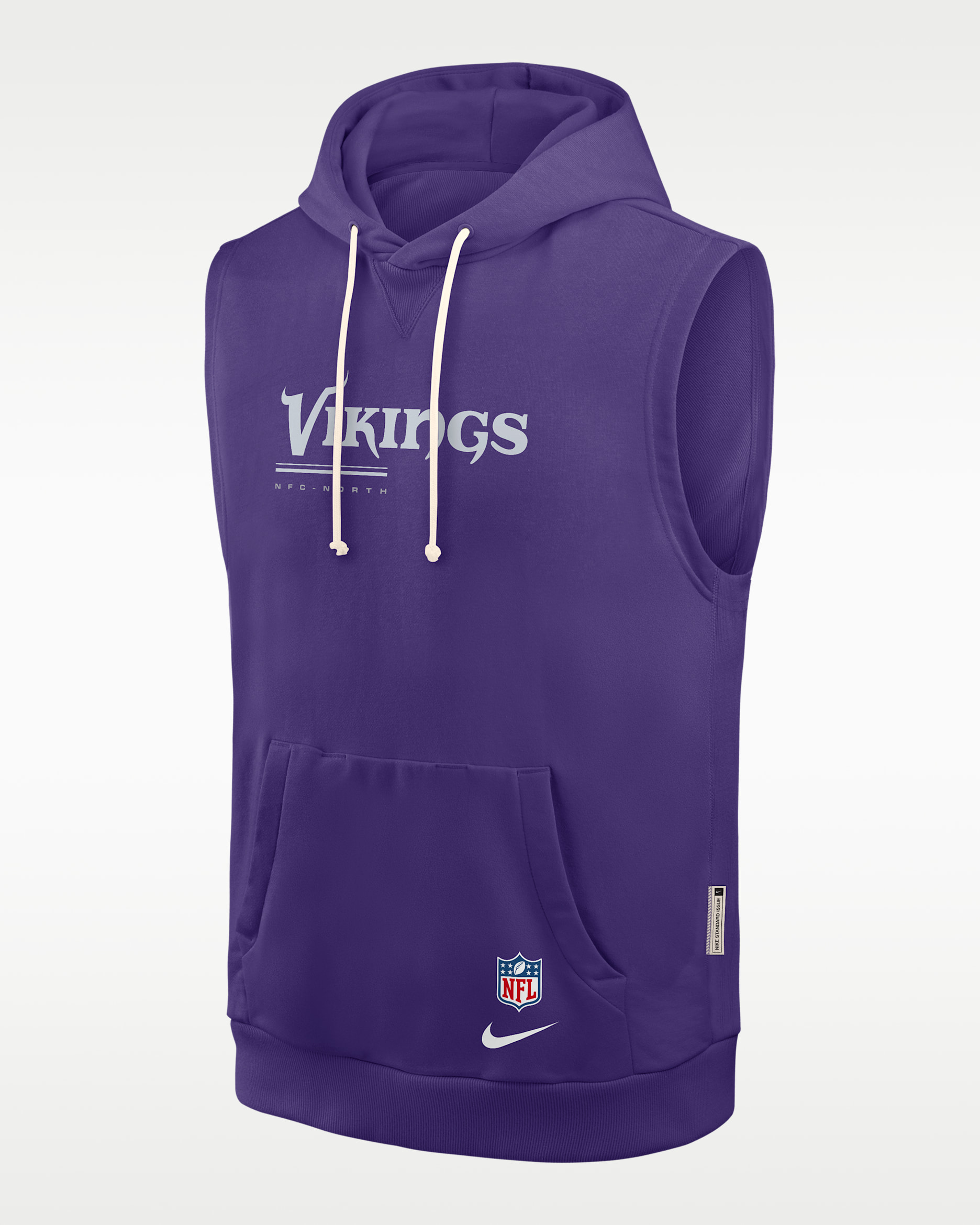 Minnesota Vikings Sideline Men's Nike Dri-FIT NFL Sleeveless Pullover Hoodie - Purple