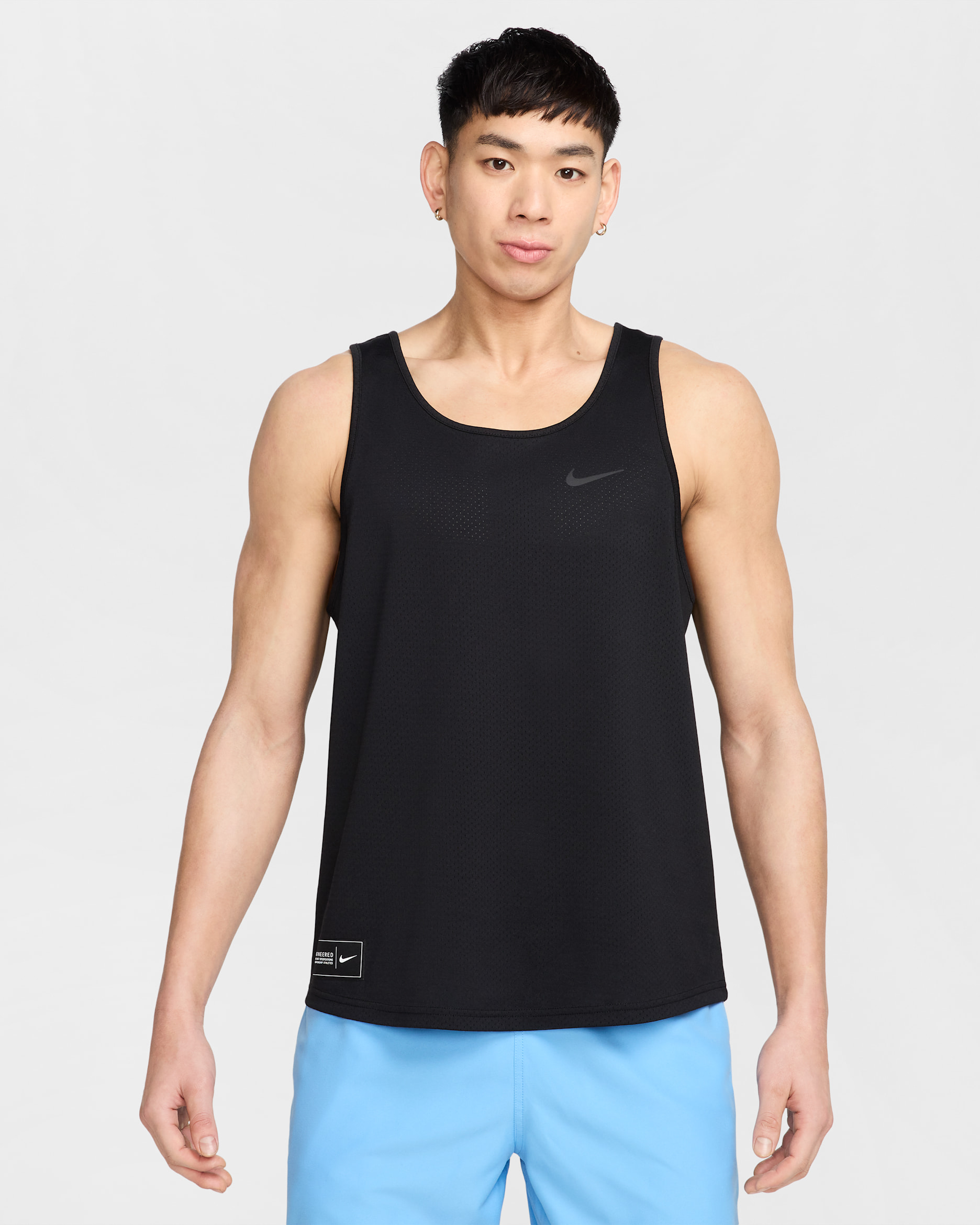 Camiseta de tirantes para hombre Nike Swim - Negro