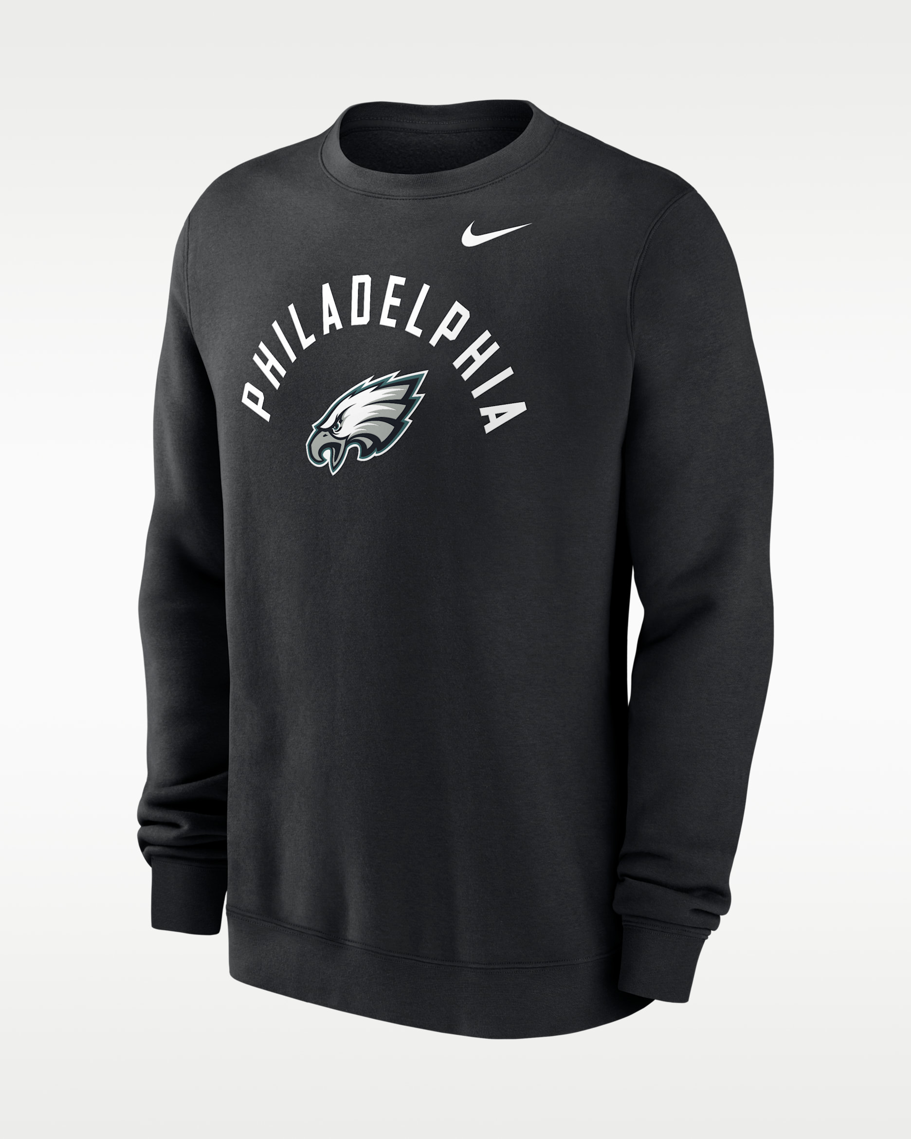 Philadelphia Eagles Club Men's Nike NFL Pullover Crew - Black