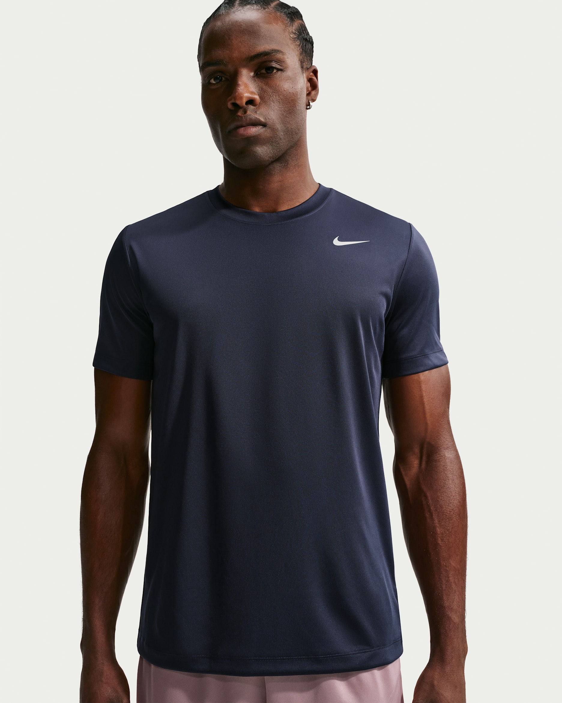 Nike Men's Dri-FIT Training T-Shirt - Obsidian/Matte Silver