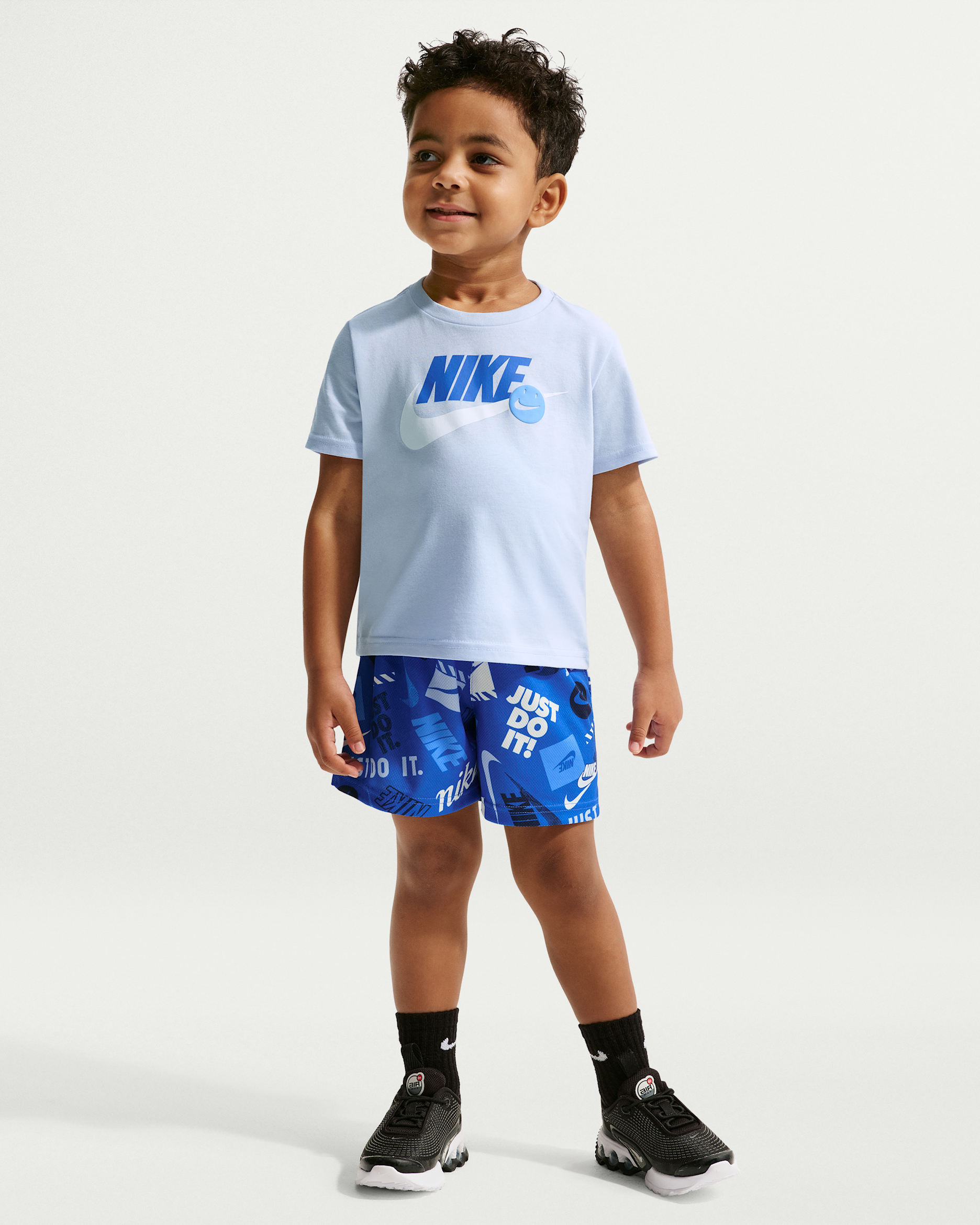 나이키 스포츠웨어 베이비 인 더 존 투피스 프린트 쇼츠 세트 - 게임 로얄