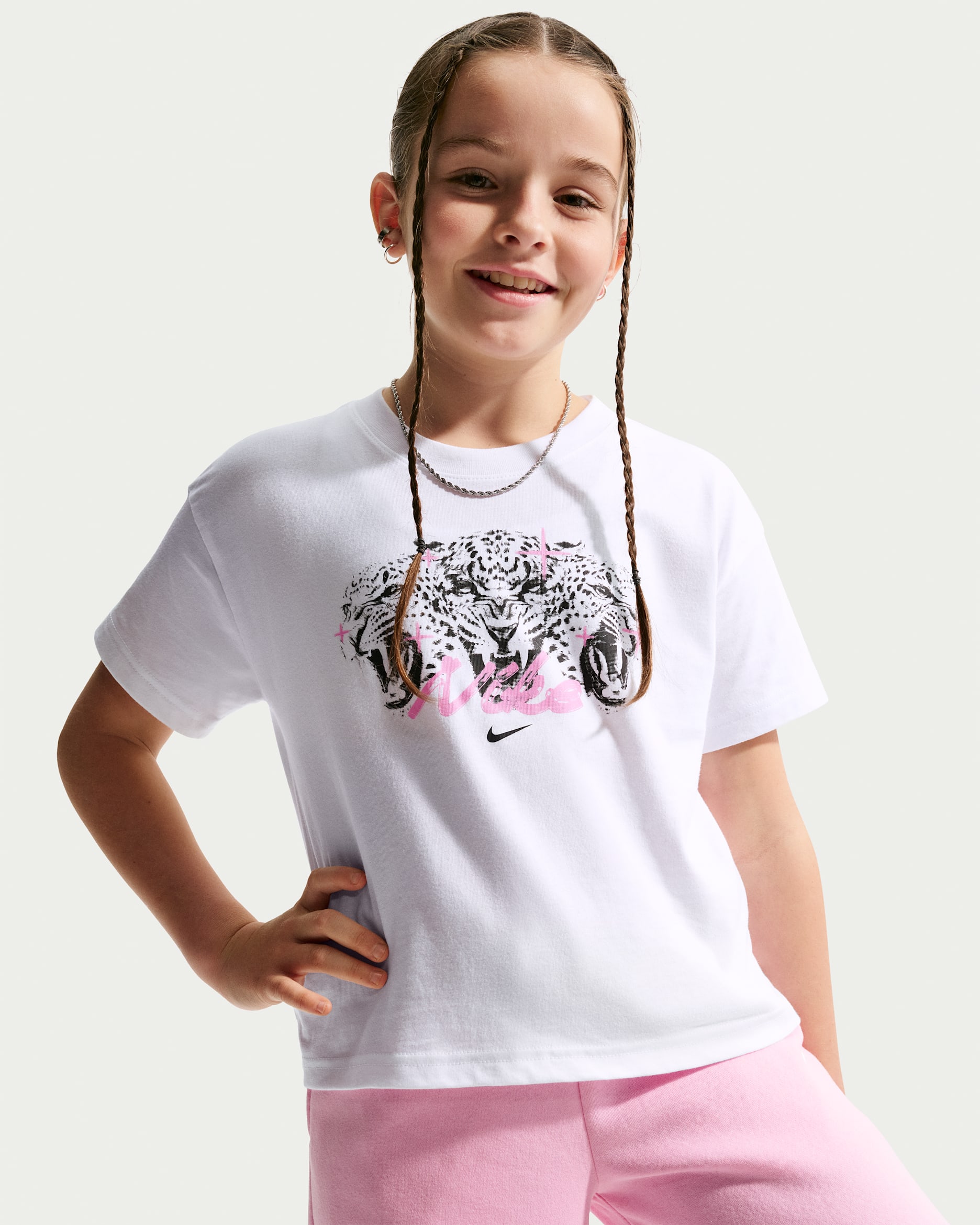 T-shirt Nike Sportswear för ungdom (tjejer) - Vit