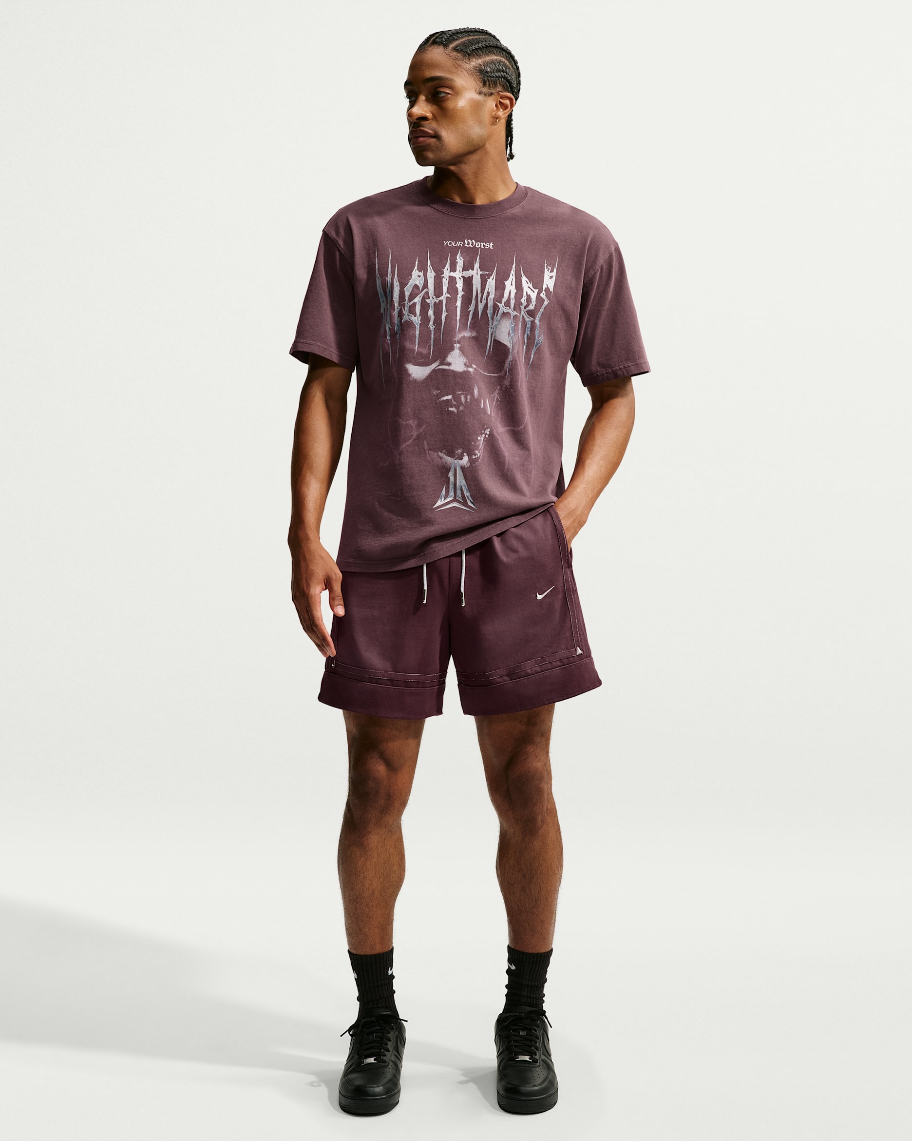 Ja Standard Issue Men's 15cm (approx.) Basketball Shorts - Burgundy Crush