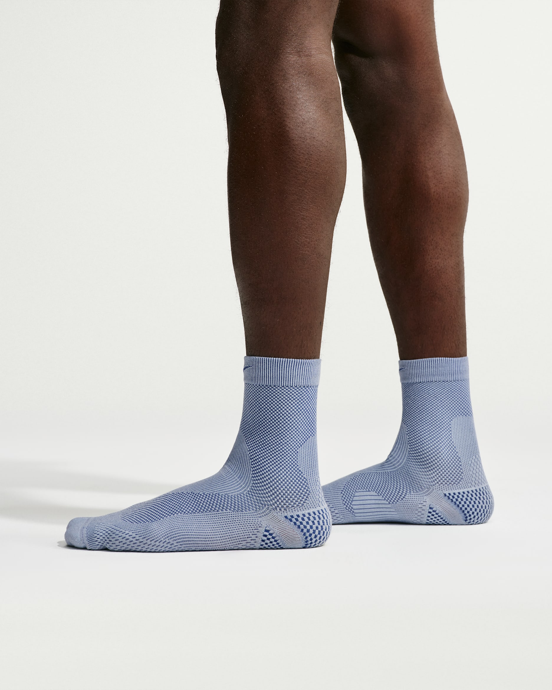 Nike Run Lightweight Running Micro-Crew Socks (1 Pair) - Hydrogen Blue/Mystic Navy/Mystic Navy