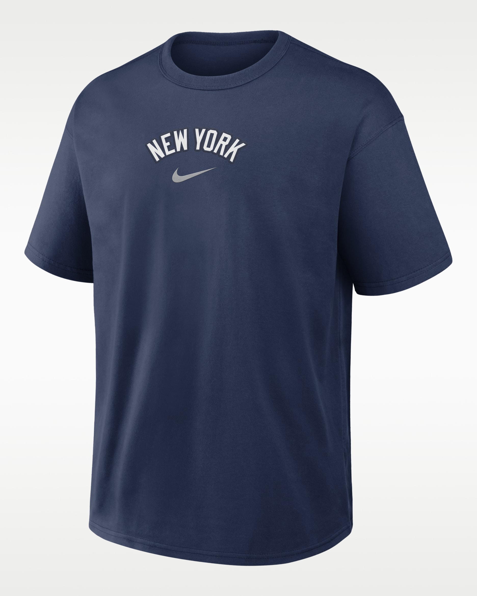 Playera Nike de la MLB para hombre New York Yankees City Name Max90 - Azul marino medianoche