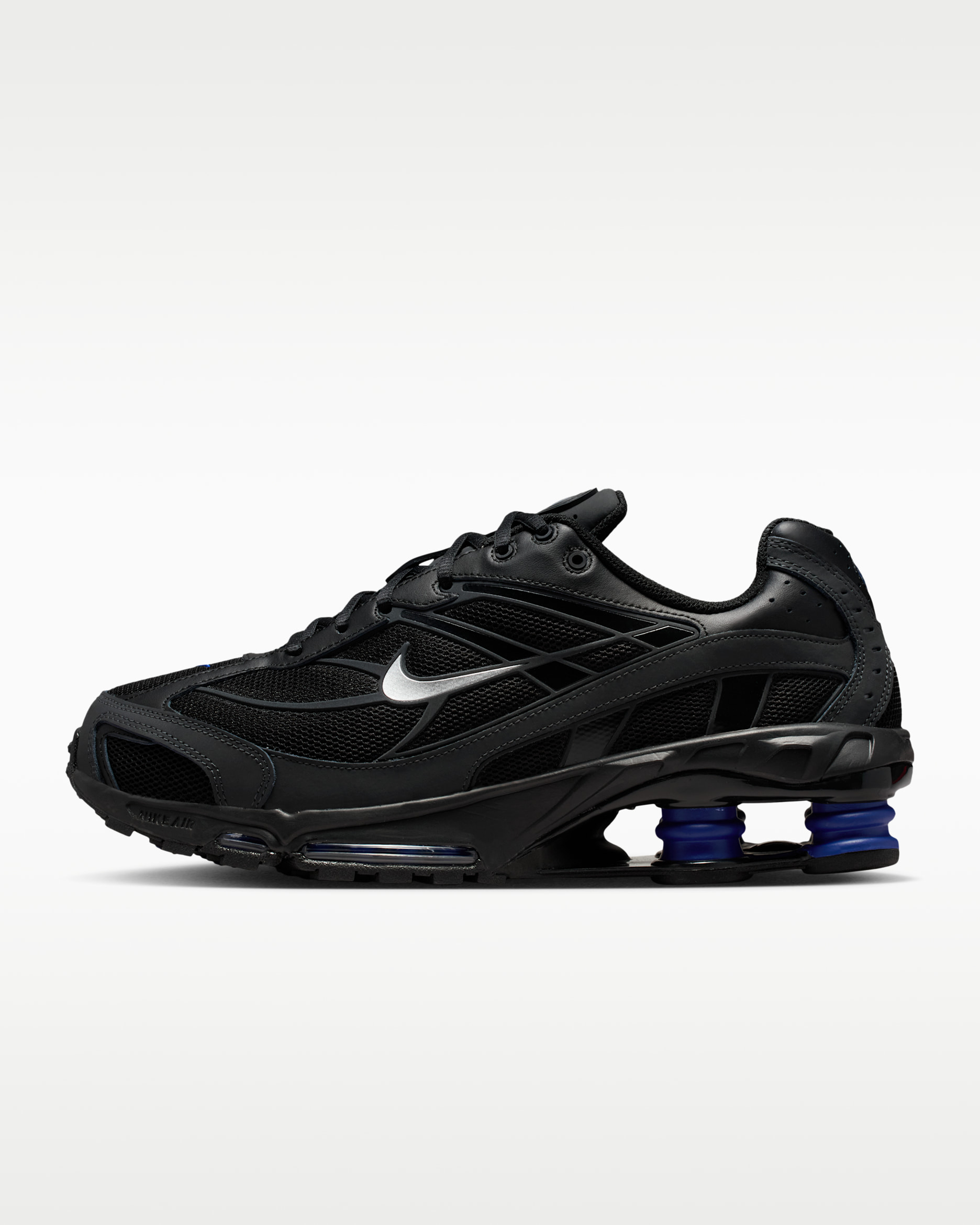 Chaussure Nike Shox Ride 2 pour homme - Noir/Deep Royal Blue/Anthracite/Metallic Silver
