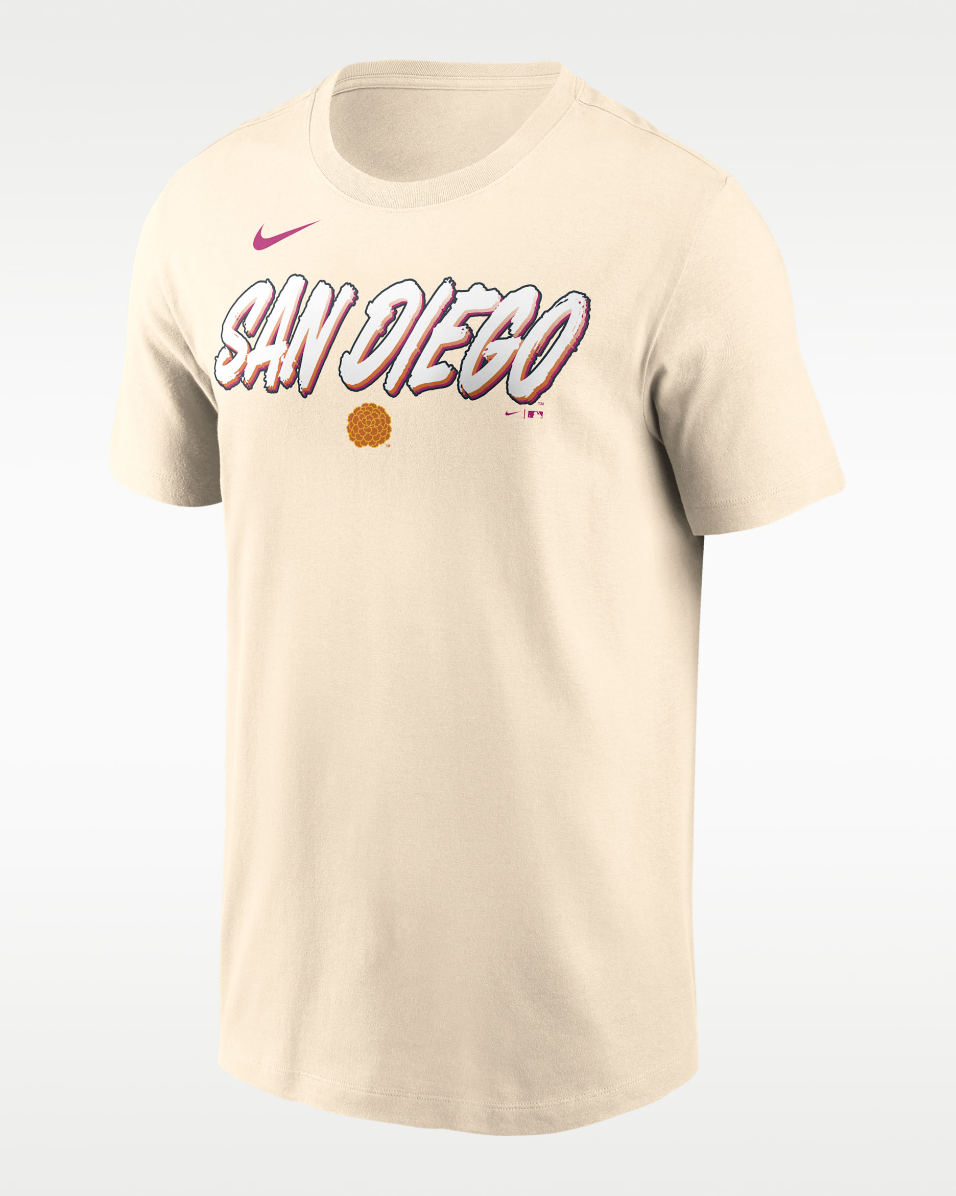San Diego Padres City Connect Wordmark Men's Nike MLB T-Shirt - Cream