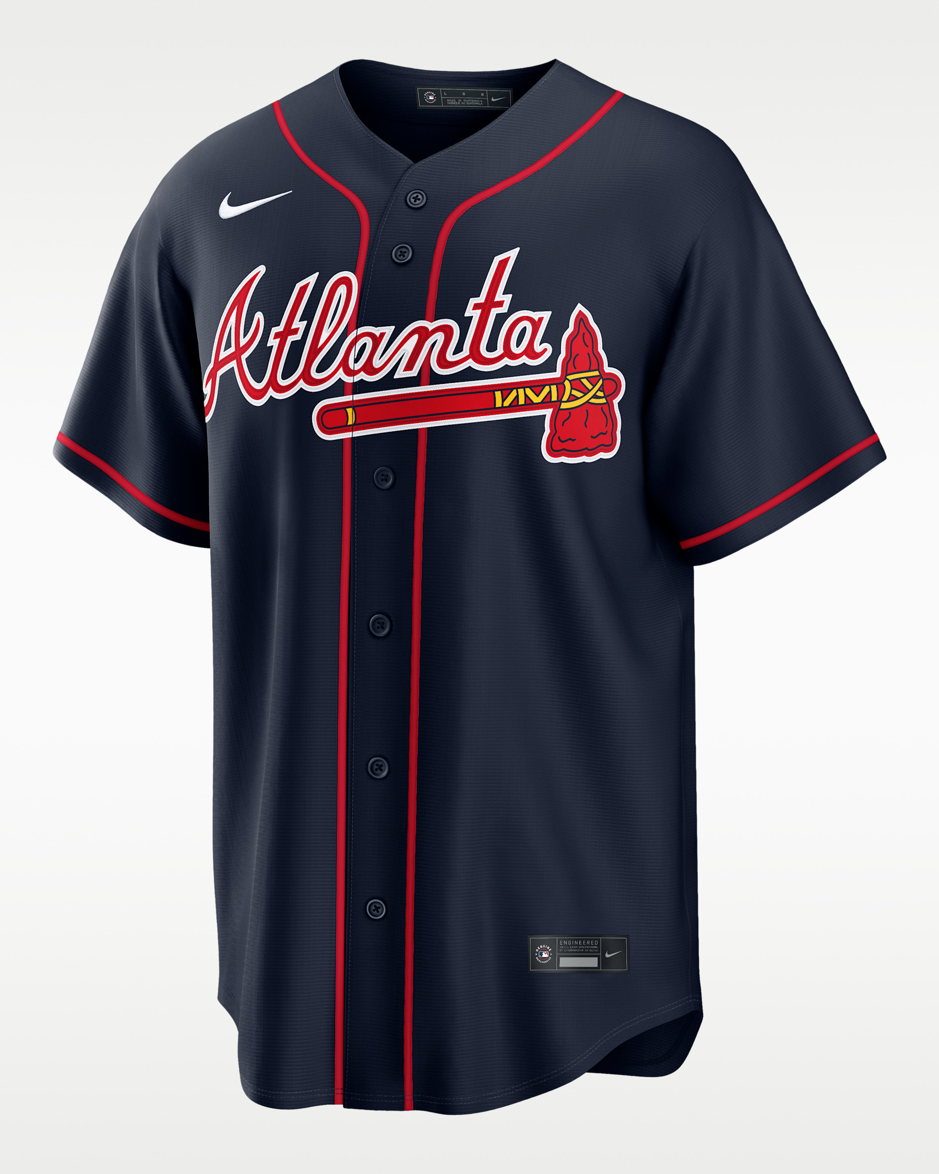 Ronald Acuña Jr. Atlanta Braves Men's Nike MLB Replica Jersey - Navy