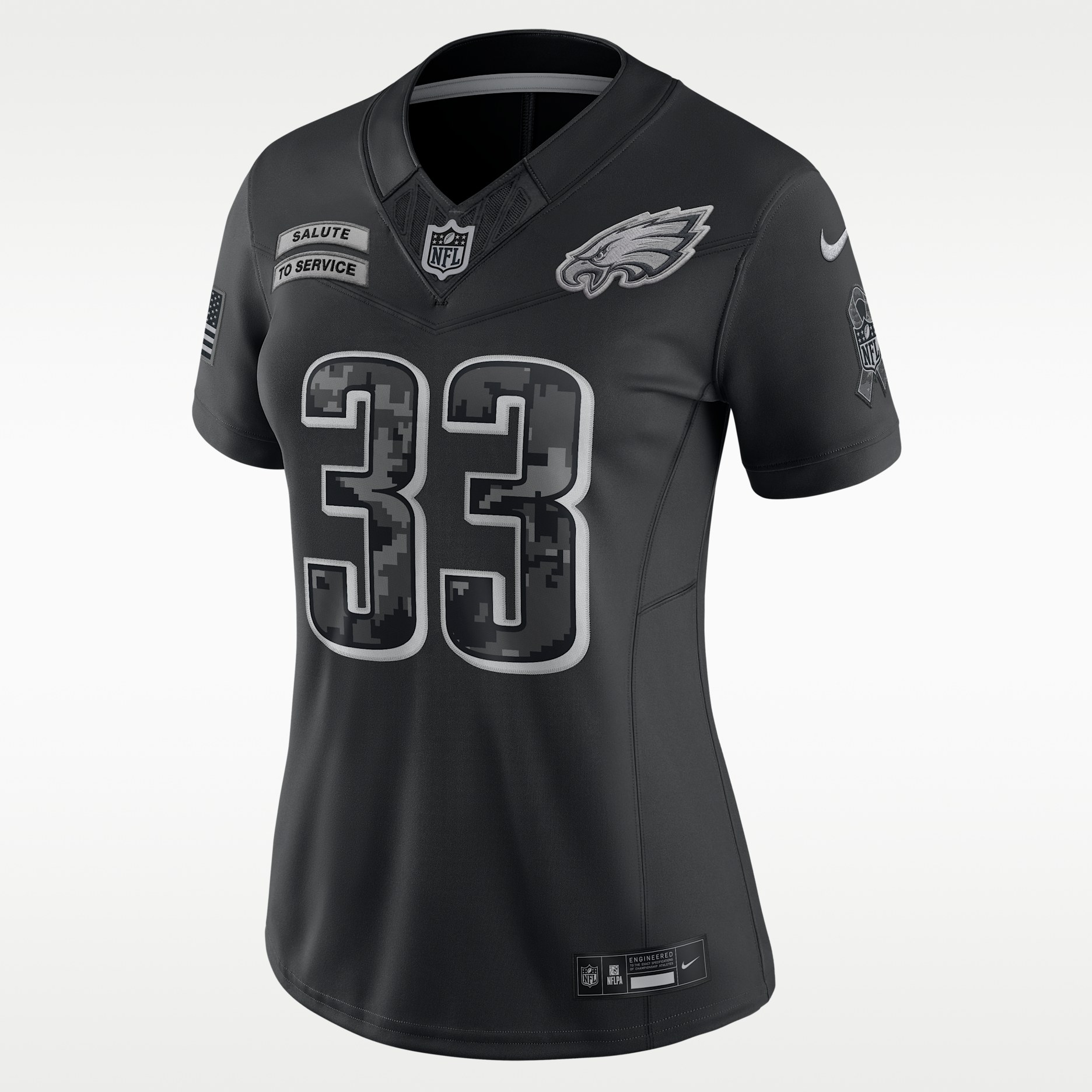 Cooper DeJean Philadelphia Eagles Salute to Service Women's Nike Dri-FIT NFL Limited Jersey - Black