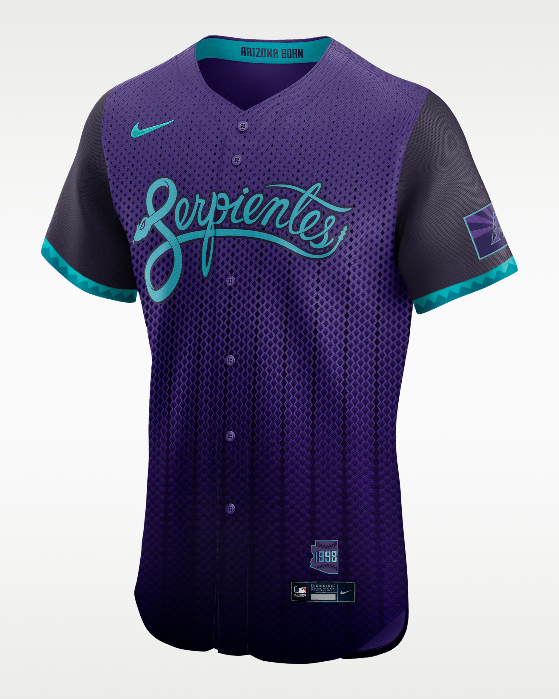 Arizona Diamondbacks City Connect Men's Nike Dri-FIT ADV MLB Elite Jersey - Purple