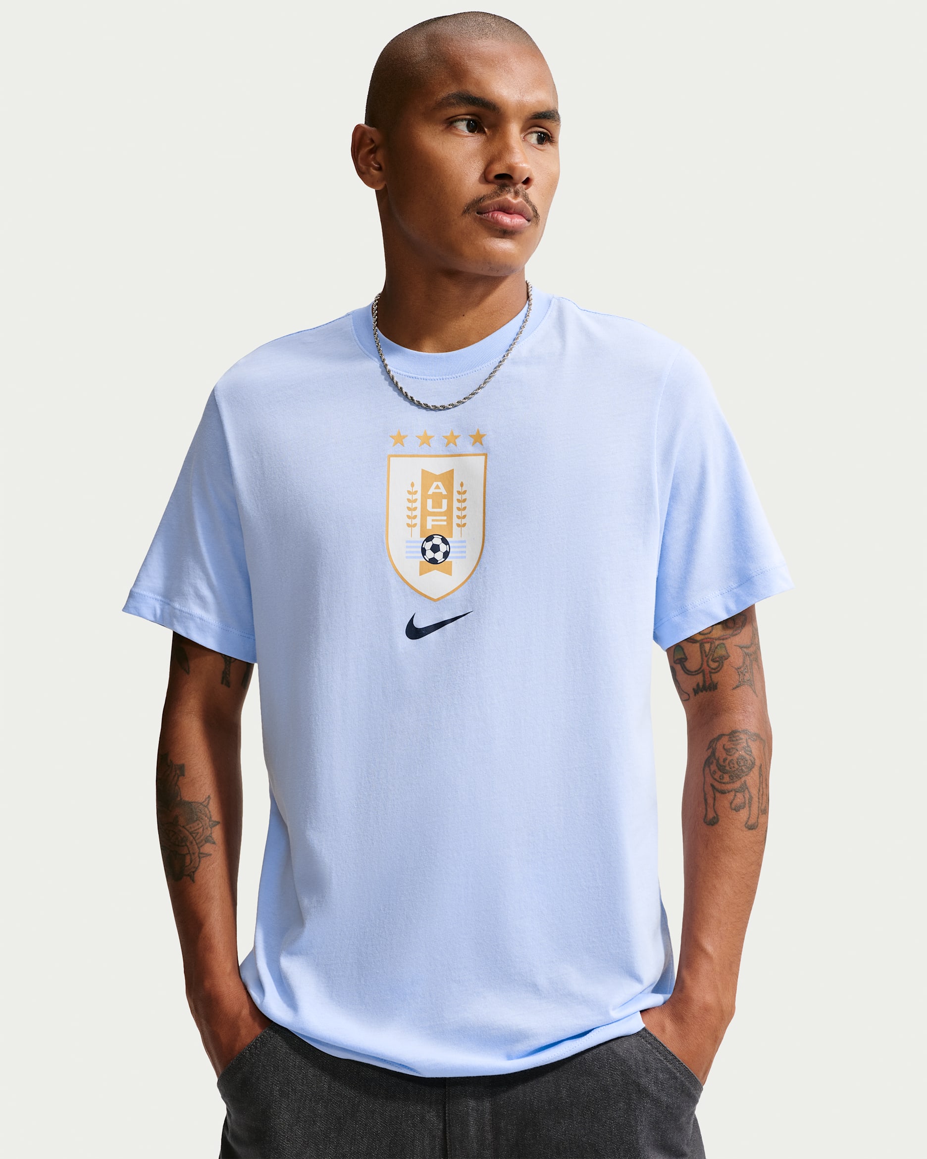 Uruguay Men's Nike Football T-Shirt - Royal Tint