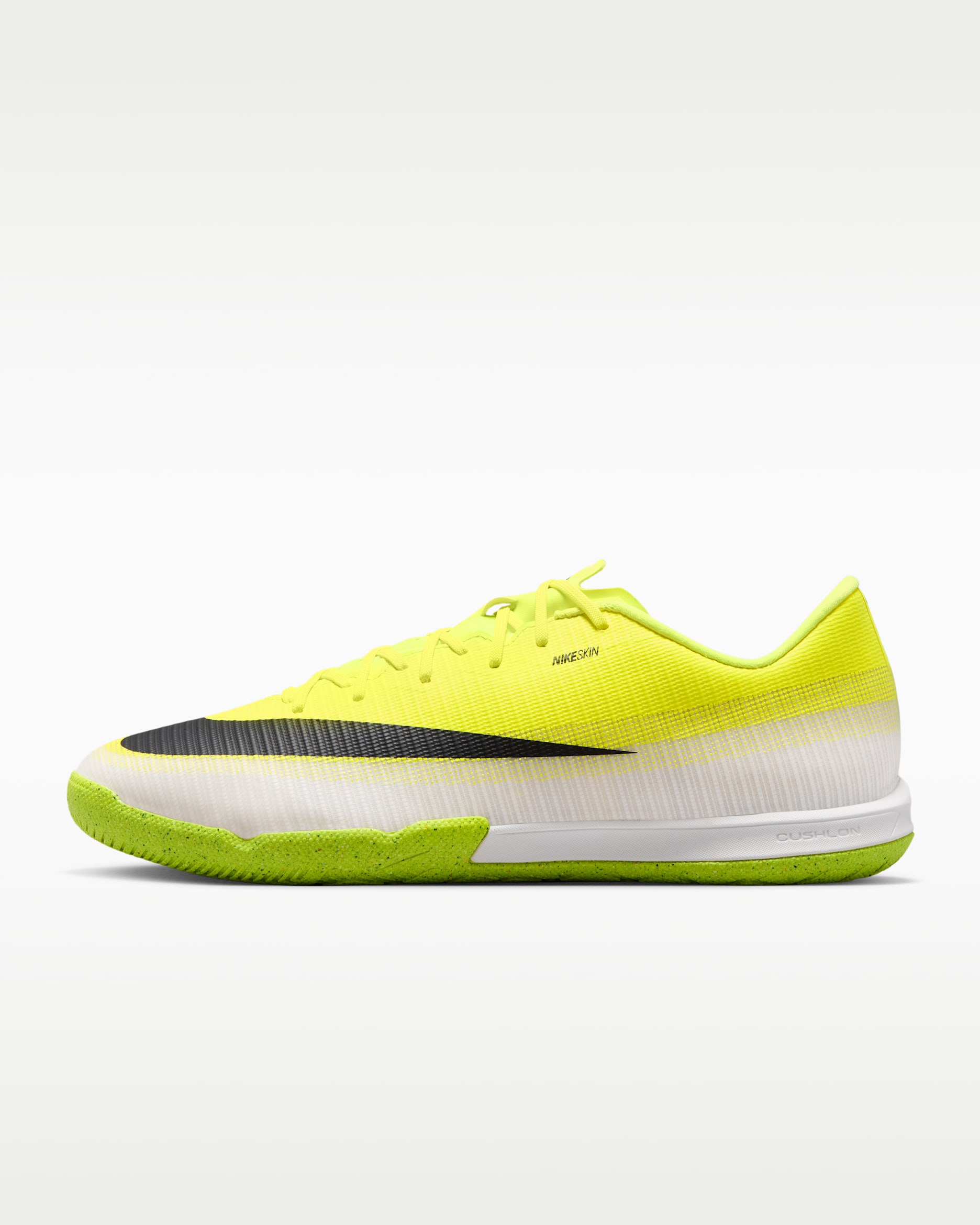 Nike Mercurial Vapor 17 Academy Botas de fútbol sala de perfil bajo - Moon Particle/Lemon Venom/Negro