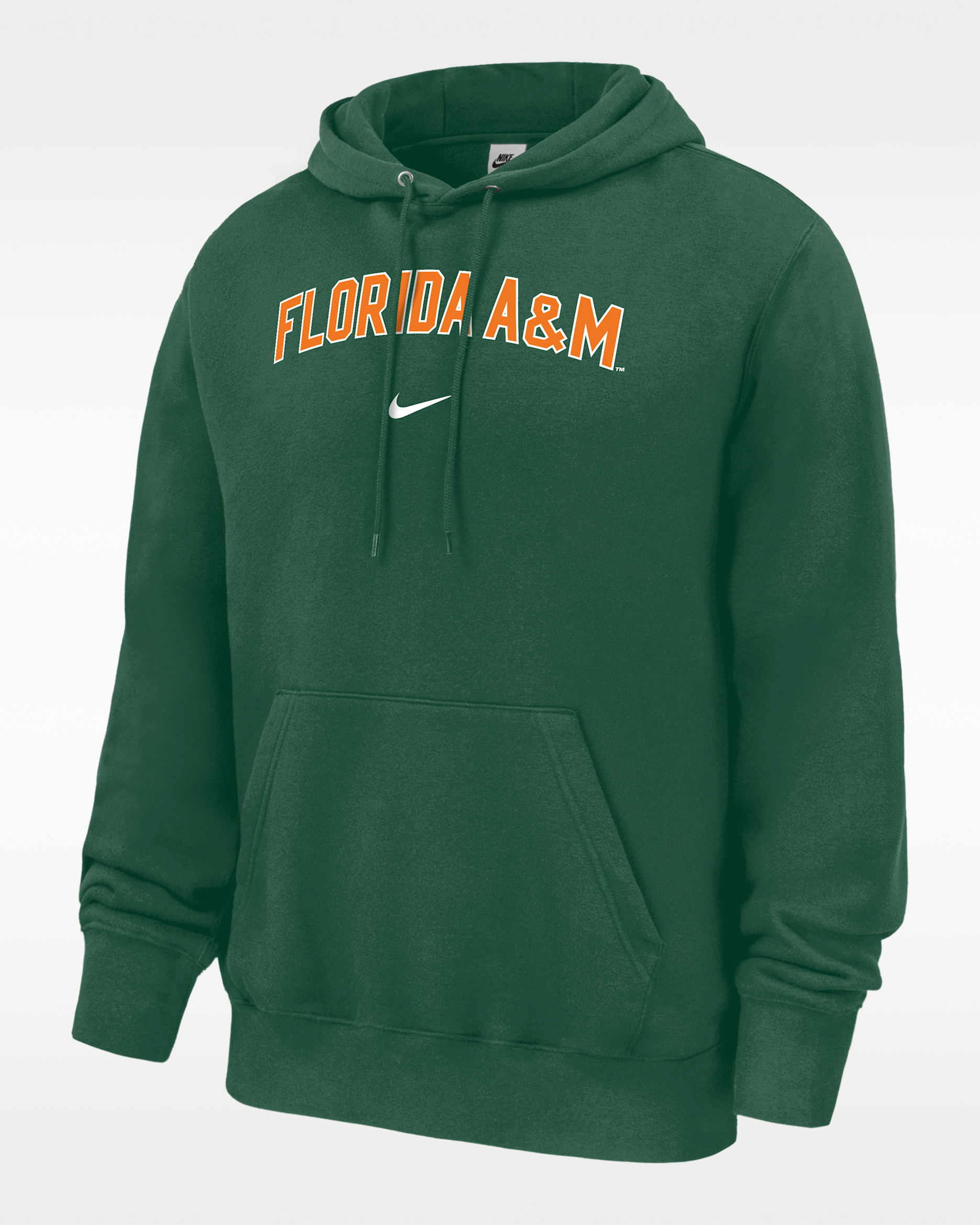 Sudadera con gorro sin cierre Club Fleece para hombre Nike College (Florida A&M University) - Verde desfiladero