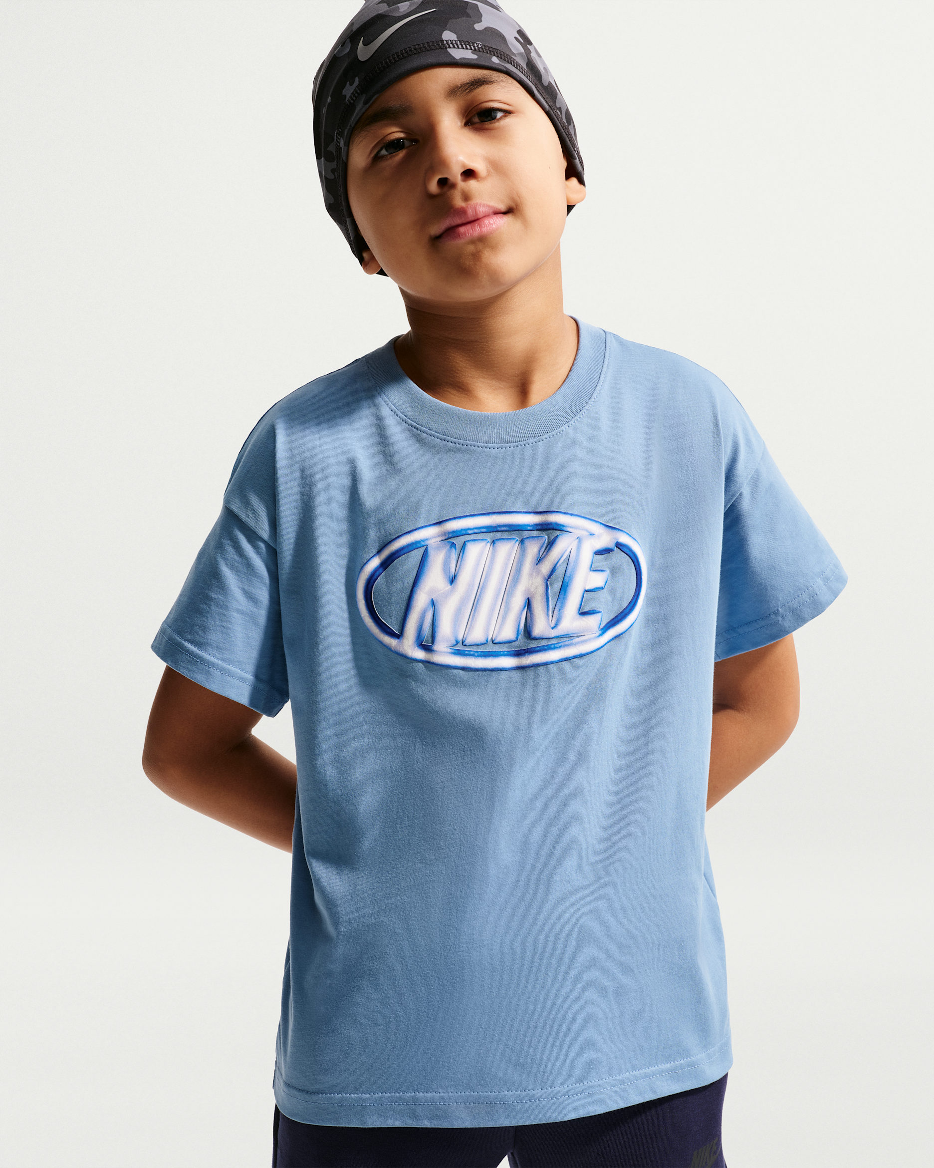 Nike Sportswear Big Kids' Max90 T-Shirt - Work Blue