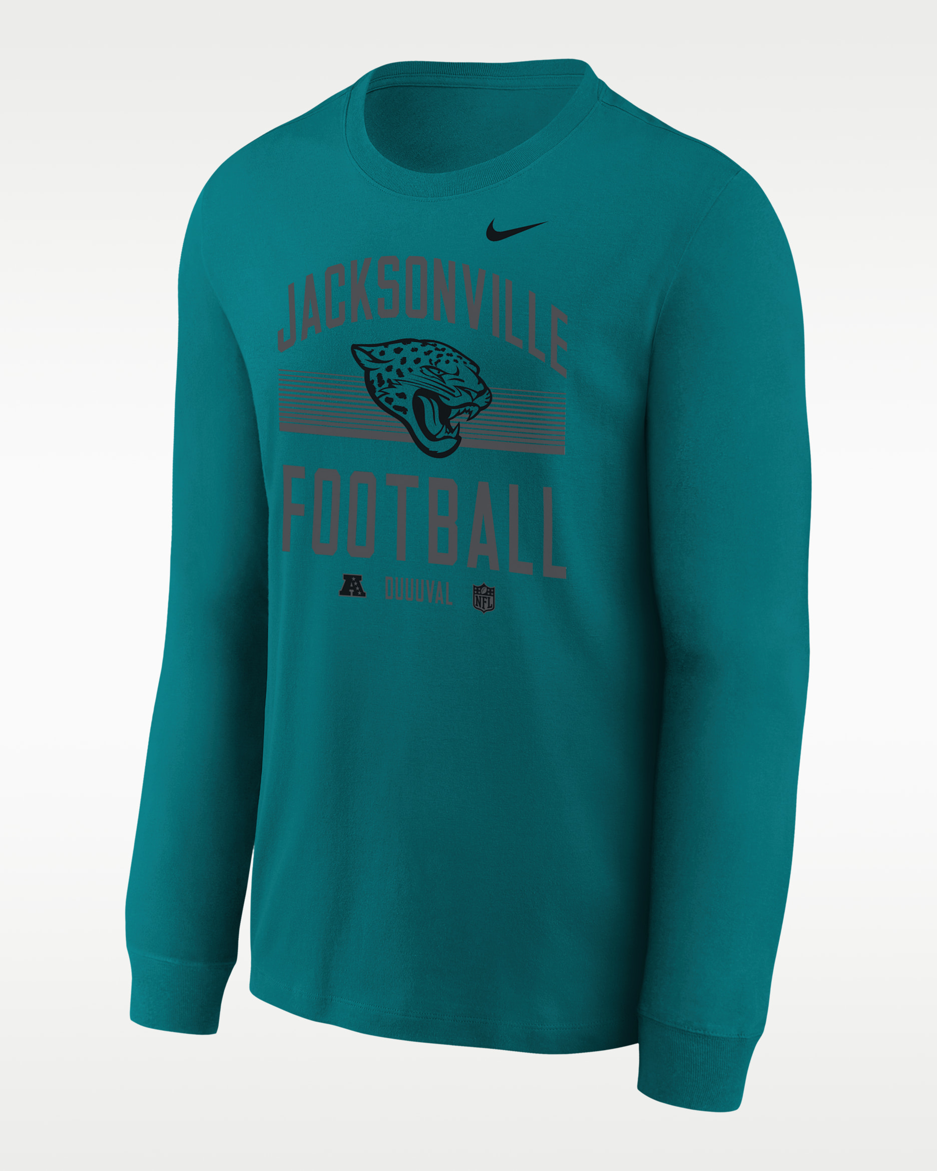 Jacksonville Jaguars Hometown Big Kids' Nike NFL Long-Sleeve T-Shirt - Teal