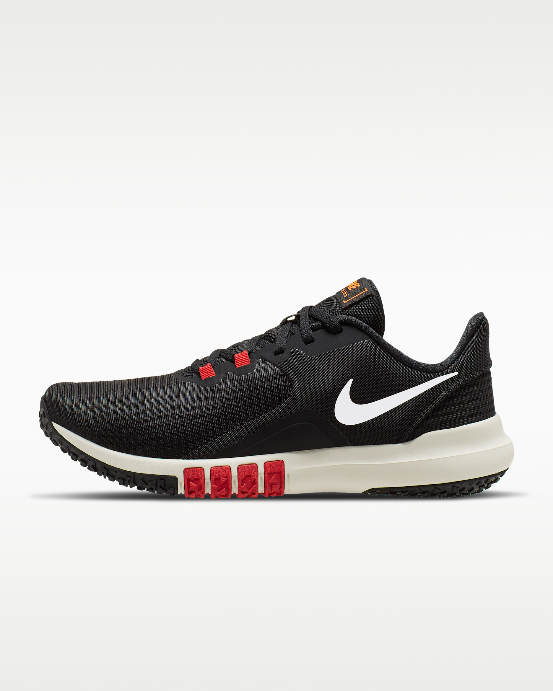 Tenis de entrenamiento para hombre Nike Flex Control 4 - Negro/Rojo universitario/Naranja total/Vuelo