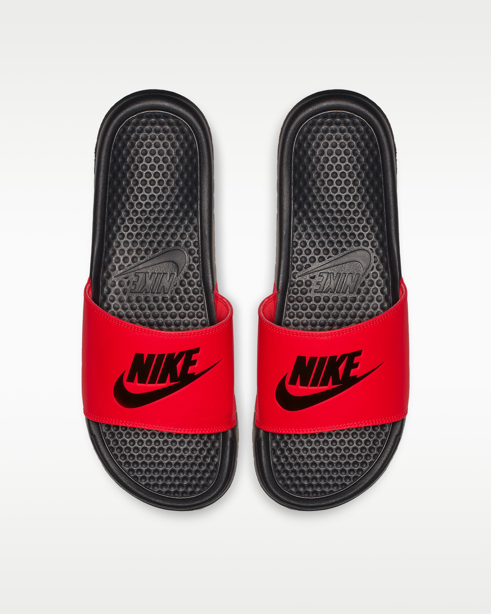 Nike Benassi JDI Men's Slides - Red Orbit/Anthracite/Black
