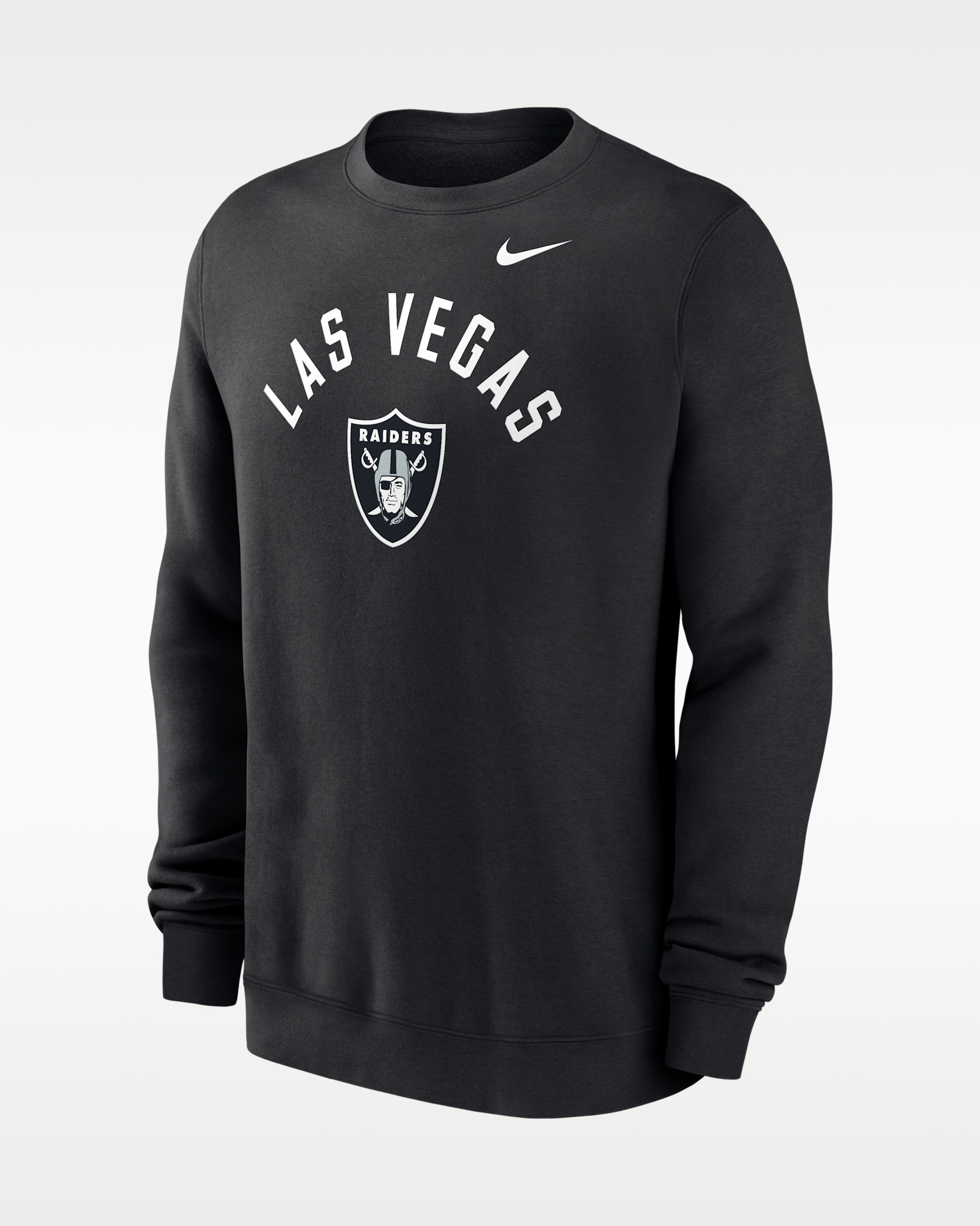 Las Vegas Raiders Club Men's Nike NFL Pullover Crew - Black