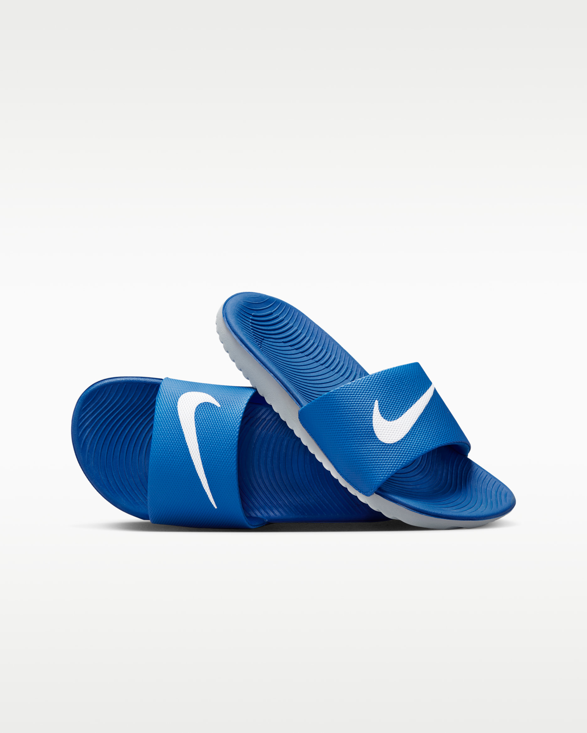 Nike Kawa Little/Big Kids' Slides - Hyper Cobalt/White