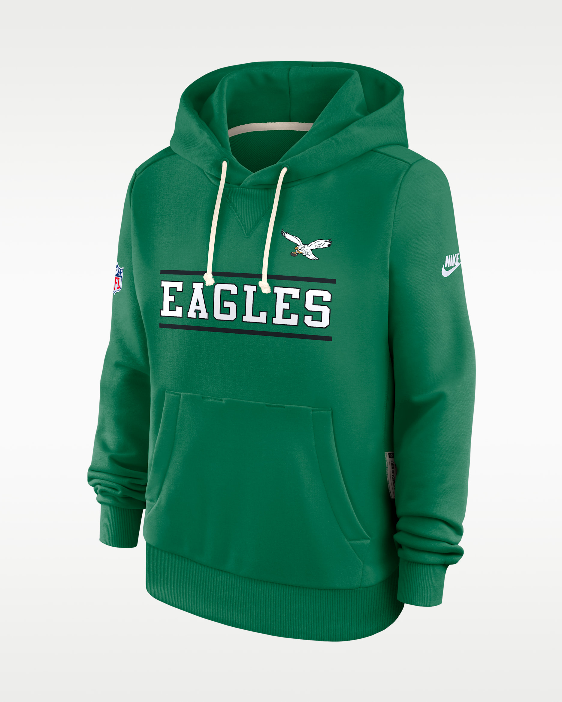 Philadelphia Eagles Sideline Standard Issue Alt Women's Nike Dri-FIT NFL Pullover Hoodie - Kelly Green