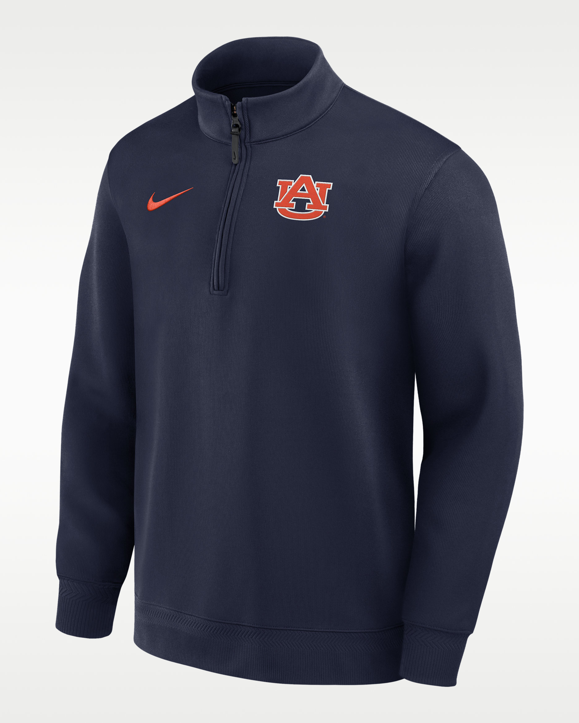Auburn Coaches Men's Nike Dri-FIT College Long-Sleeve 1/2-Zip Top - Navy