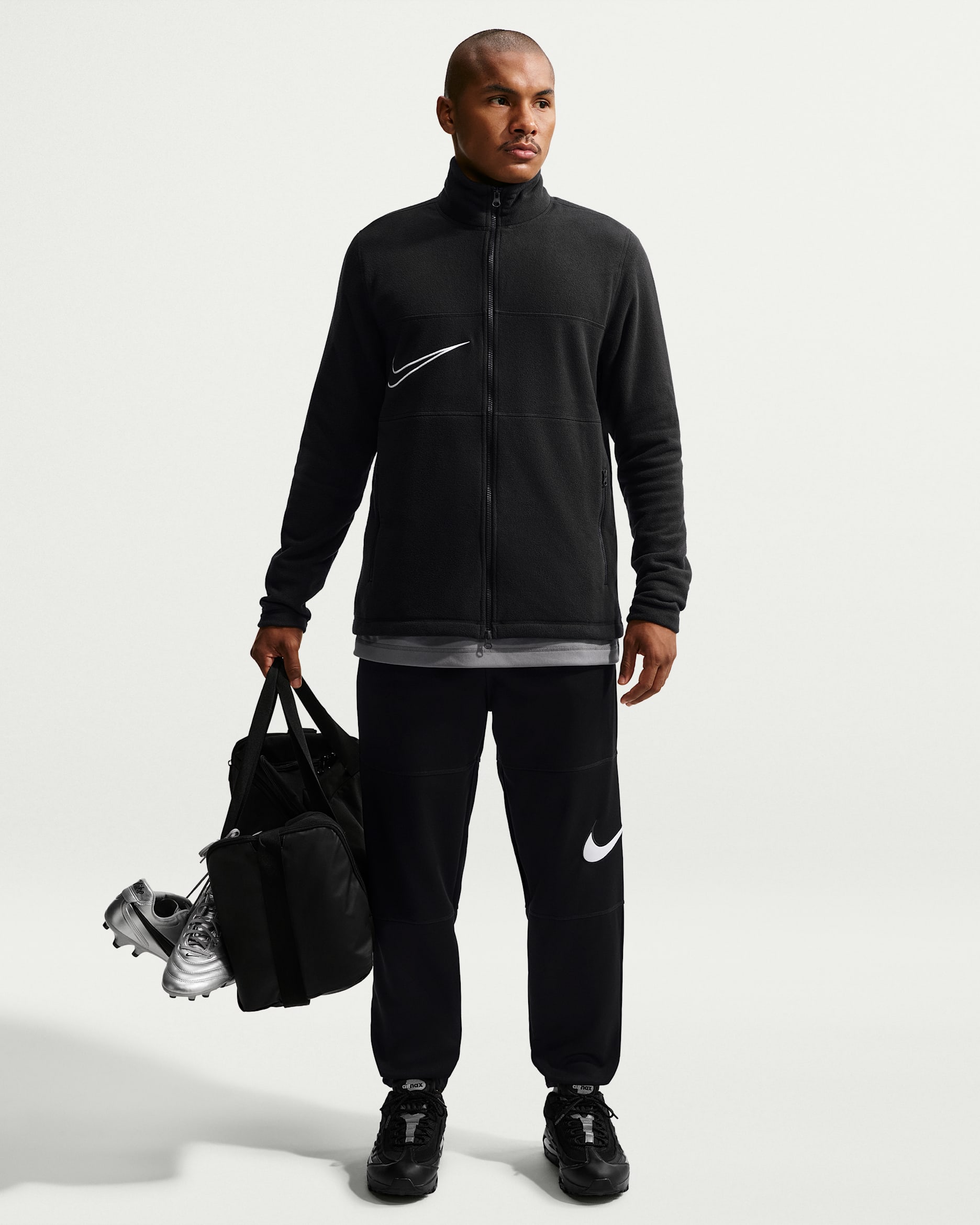 Nike Premier Men's Football Knit Trousers - Black/White