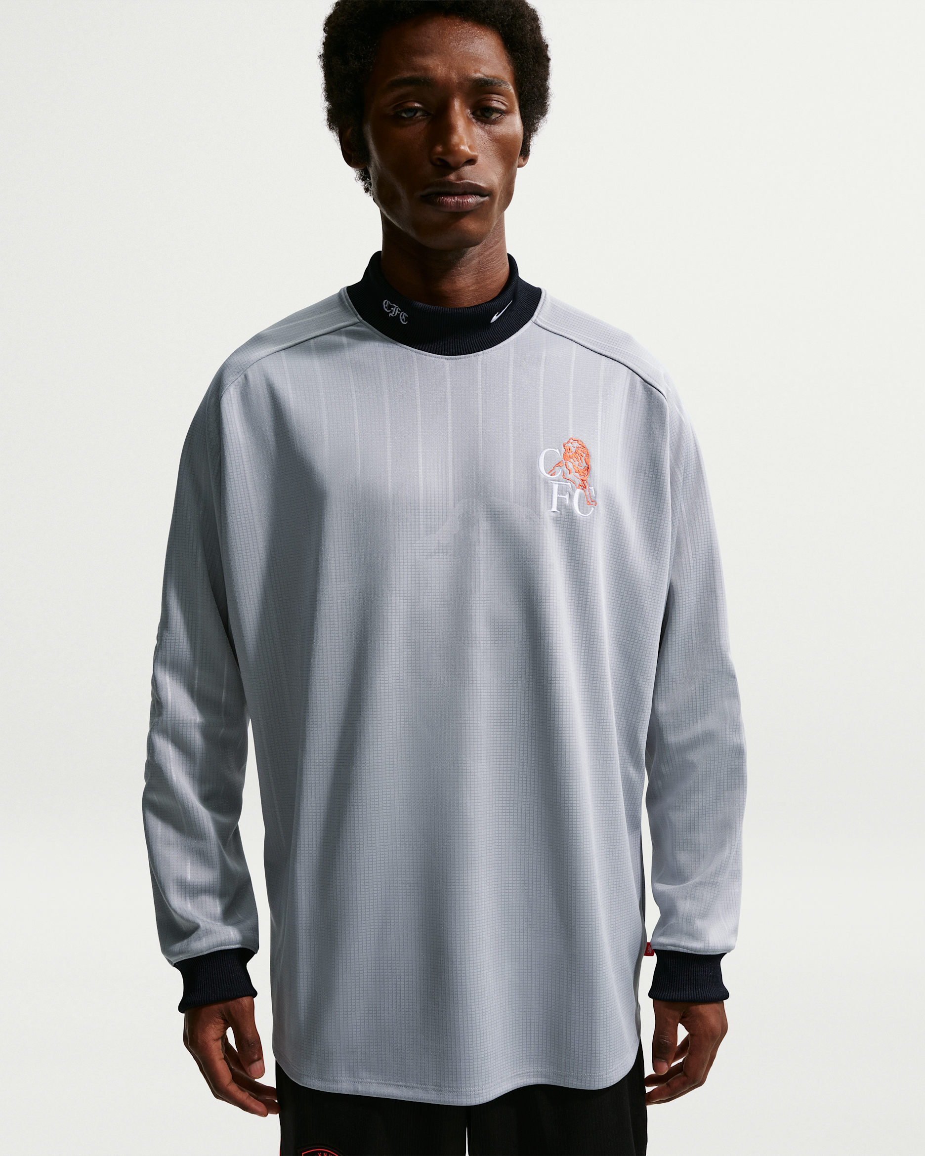 FC Chelsea Authentic Goalkeeper Nike Fußballtrikot (Herren) - Wolf Grey/Turf Orange/Pitch Blue/Weiß