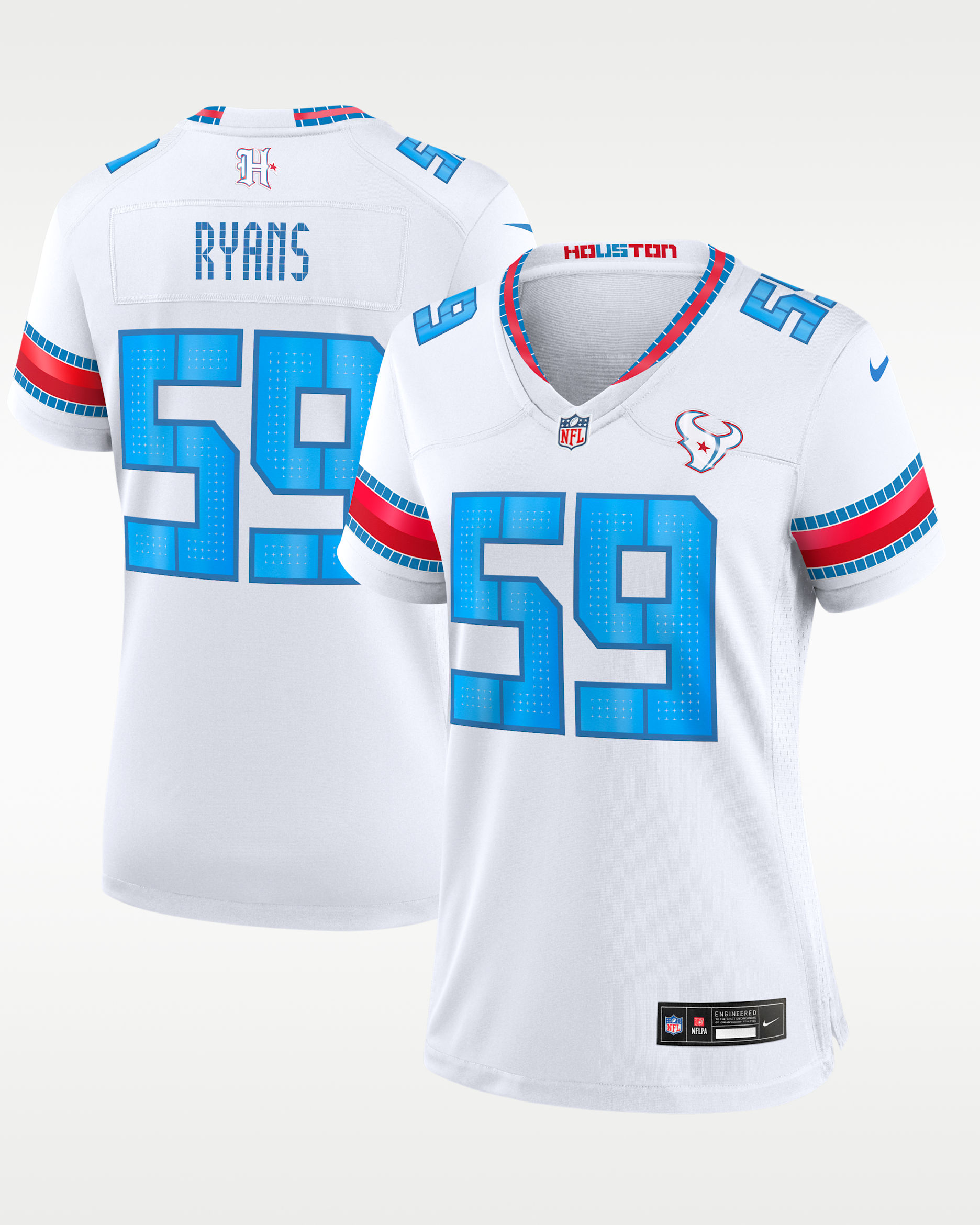 Demeco Ryans Houston Texans Rivalries Collection Women's Nike NFL Game Jersey - White