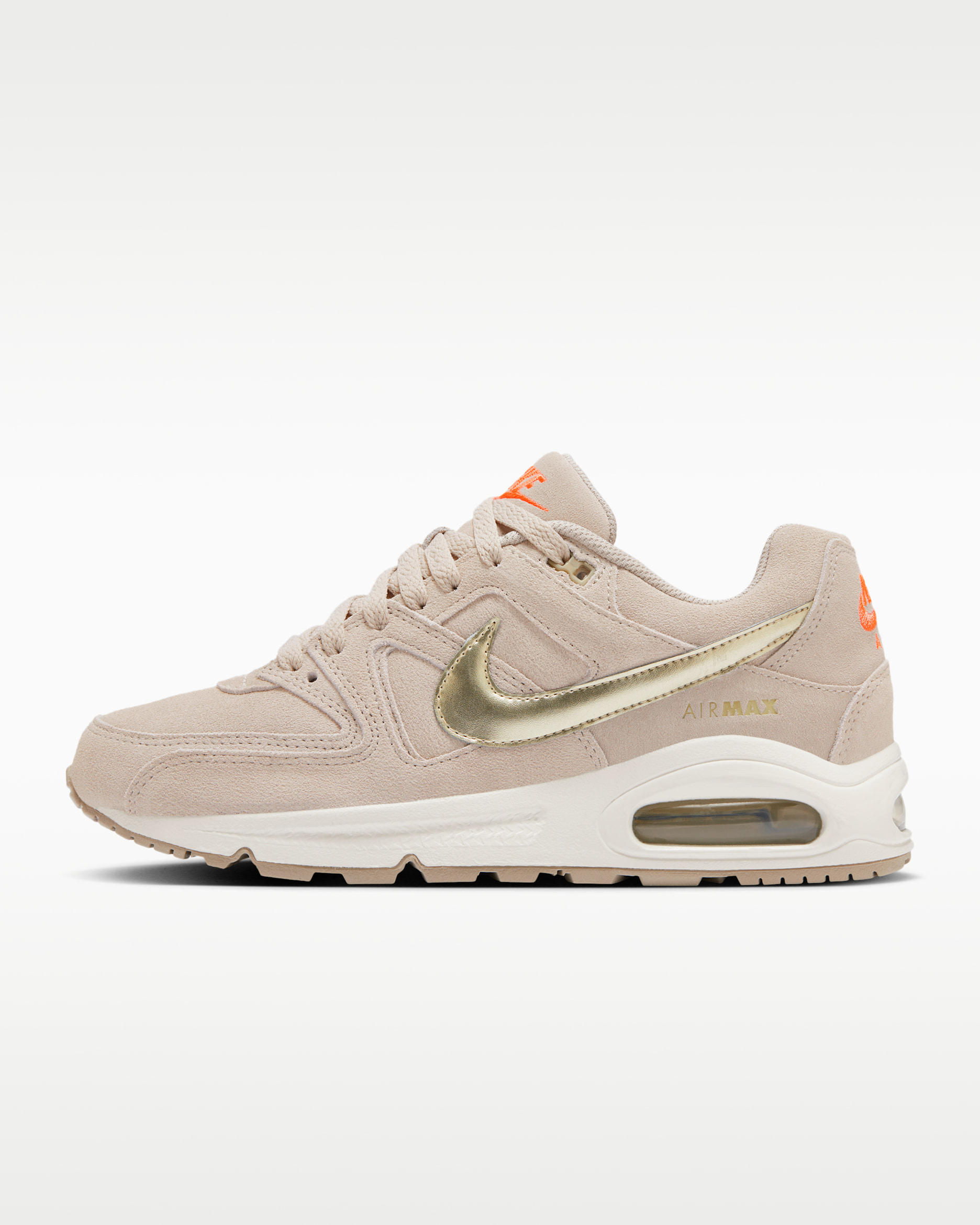Nike Air Max Command Premium Women's Shoes - String/Hyper Orange/Metallic Gold Grain