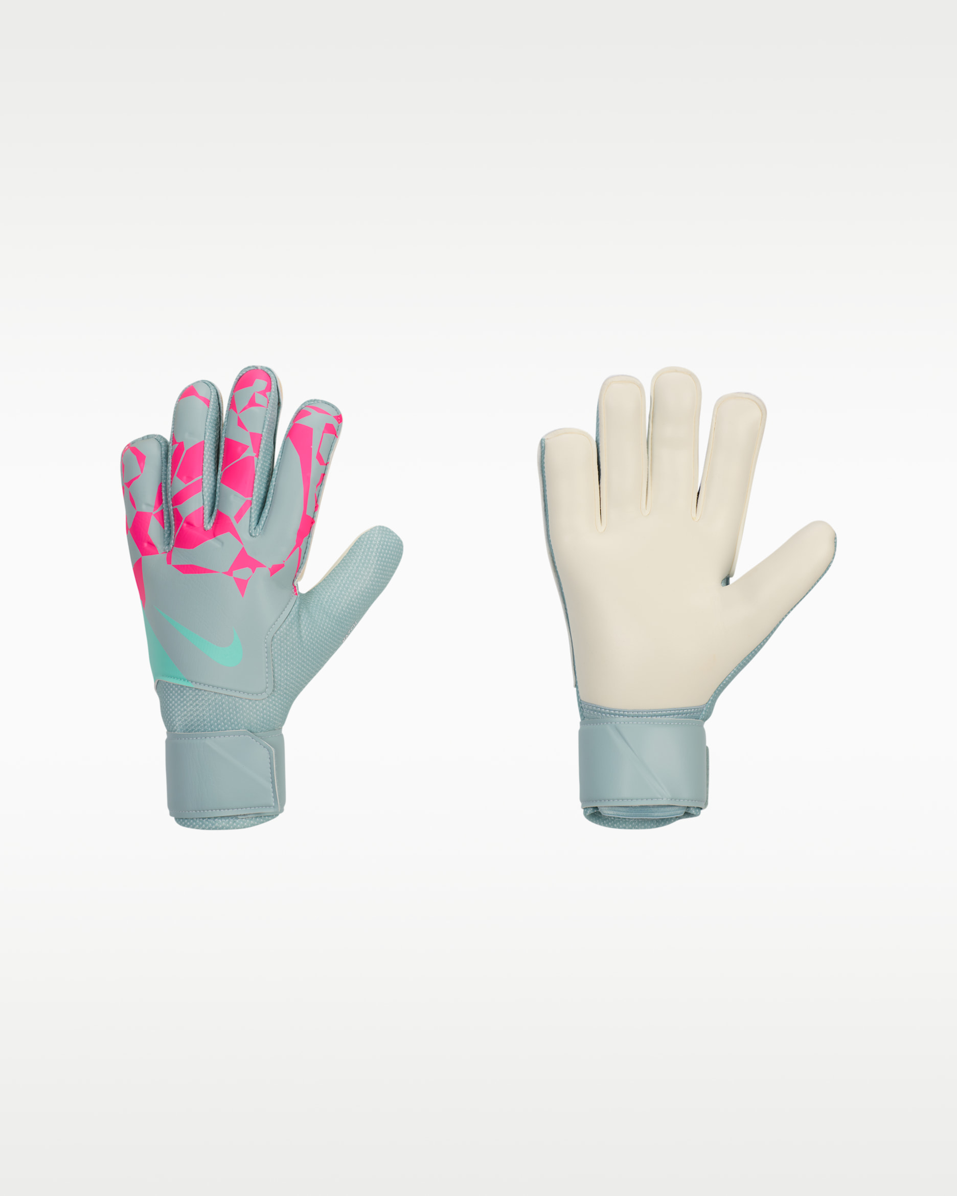 Nike Match Goalkeeper Soccer Gloves - Ocean Cube/Pink Blast/Aurora Green