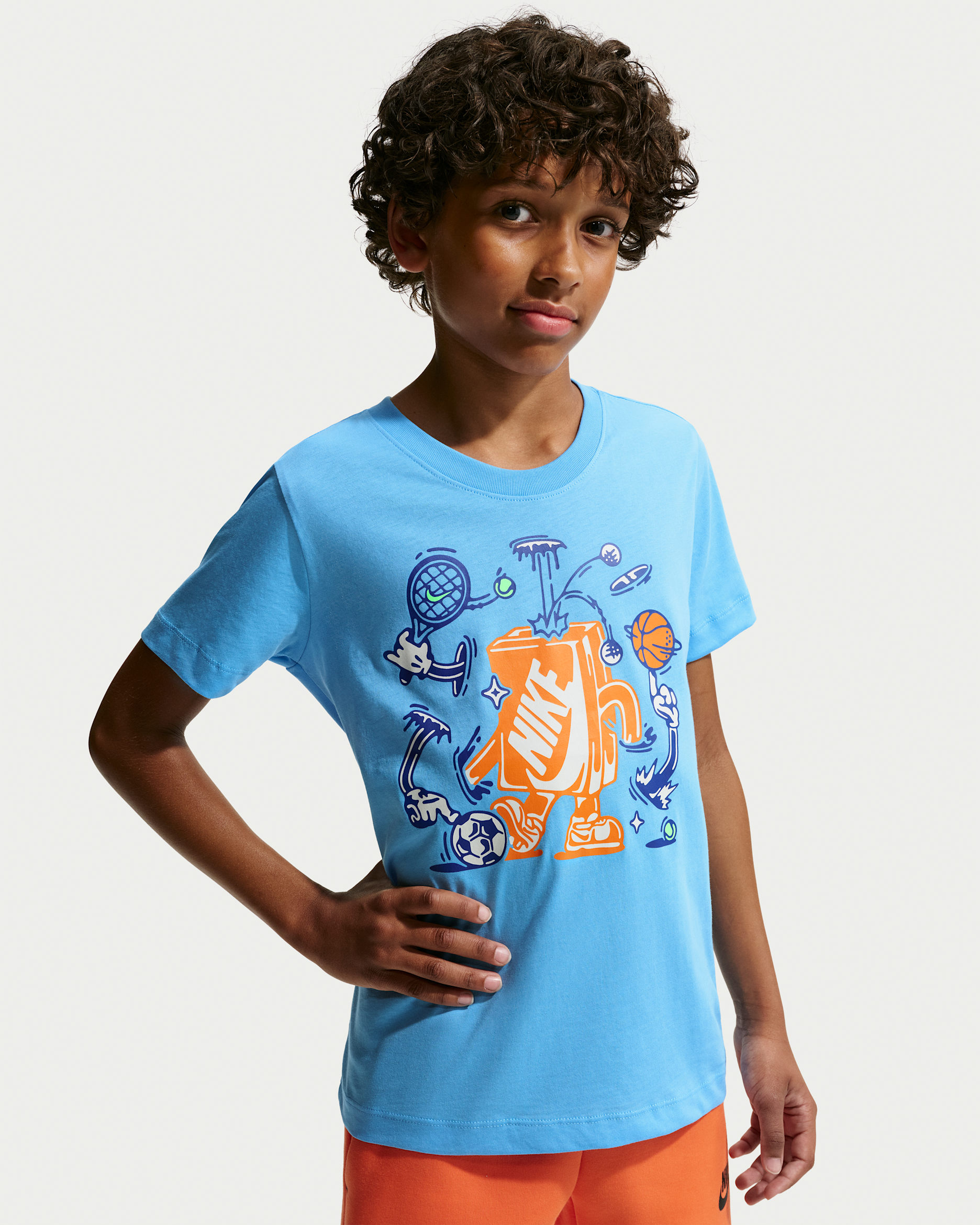 Nike Sportswear Older Kids' T-Shirt - Football Blue