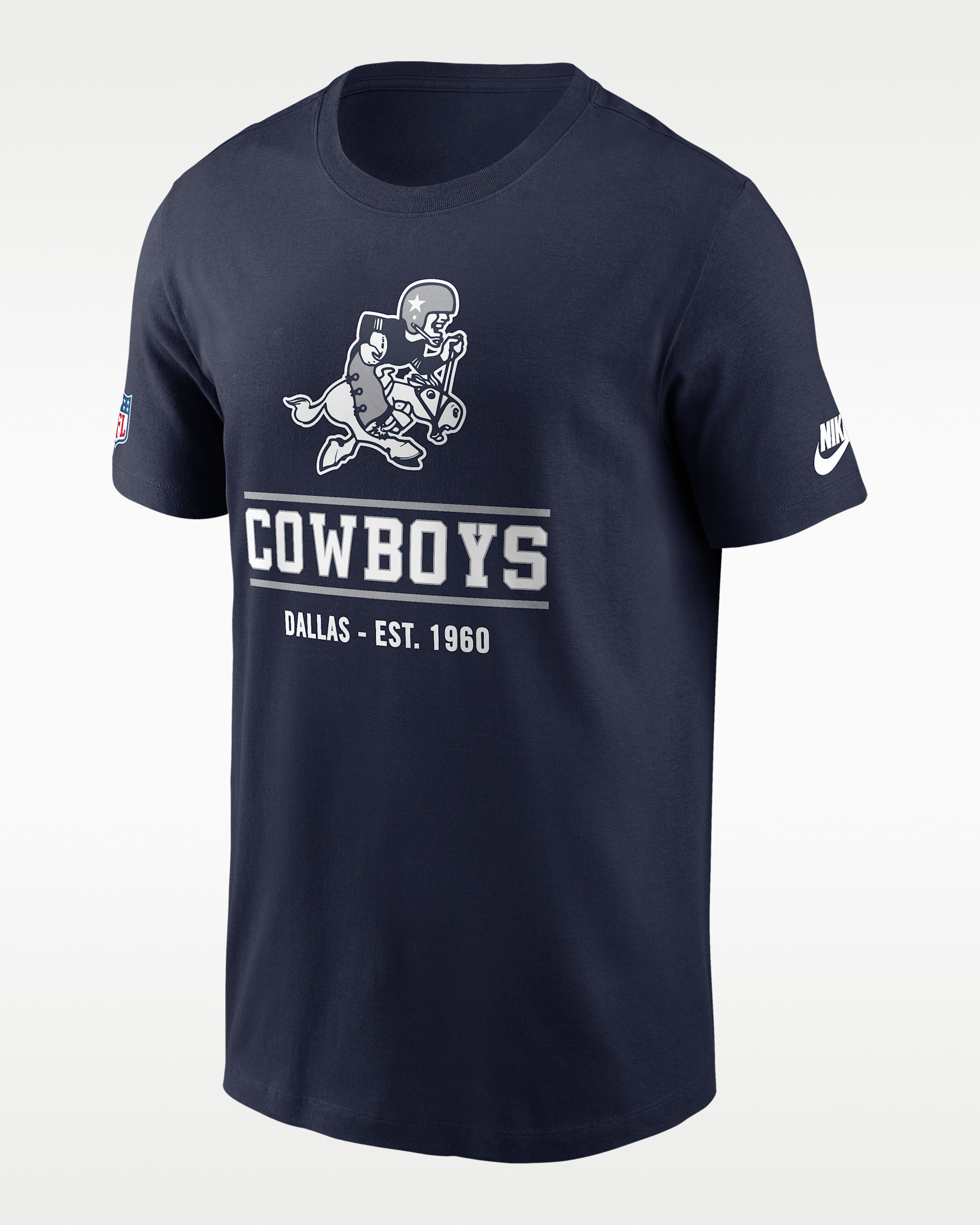 Dallas Cowboys Essential Men's Nike Dri-FIT NFL Long-Sleeve T-Shirt - Navy