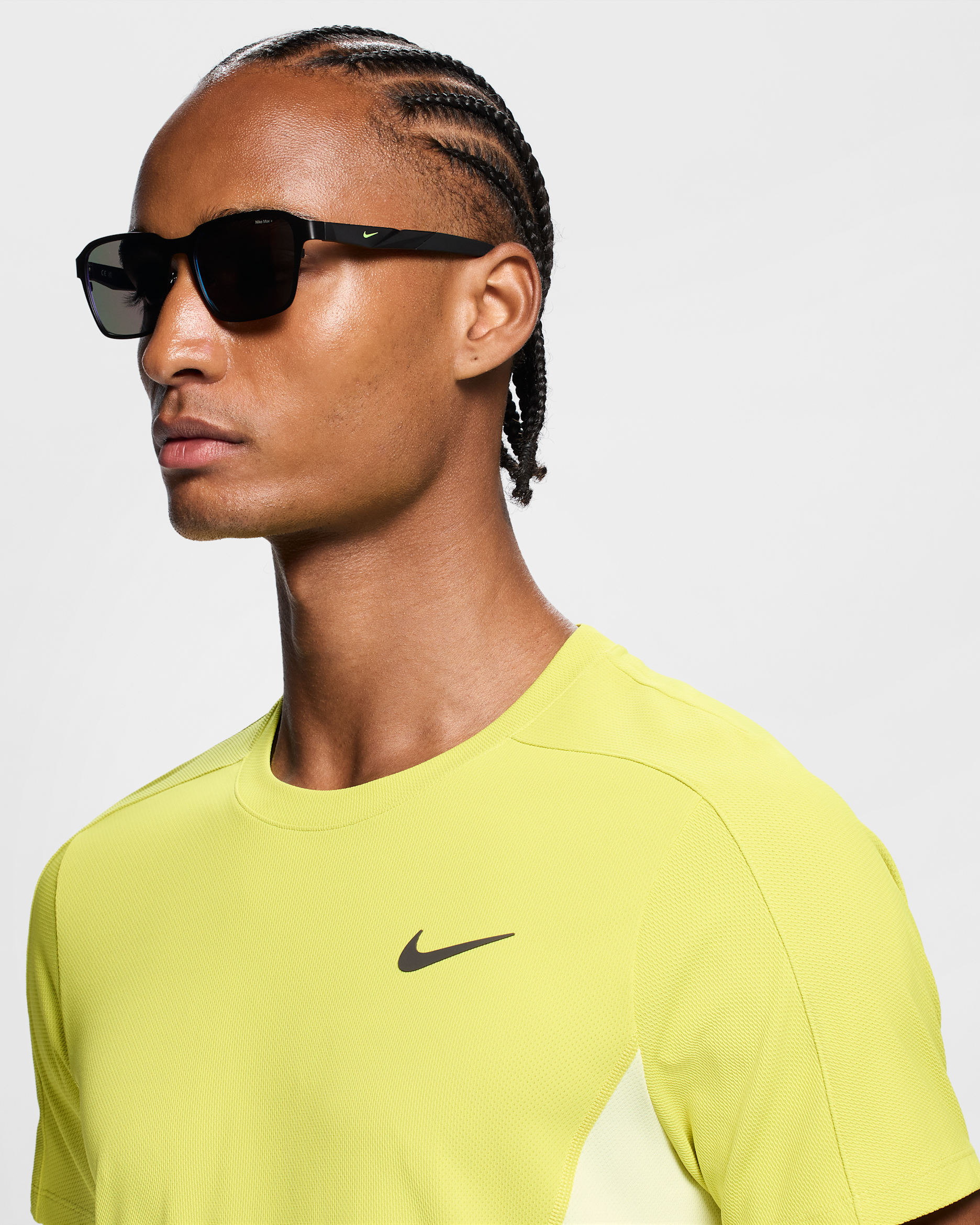 Nike Radeon Valor Mirrored Sunglasses - Black/Green